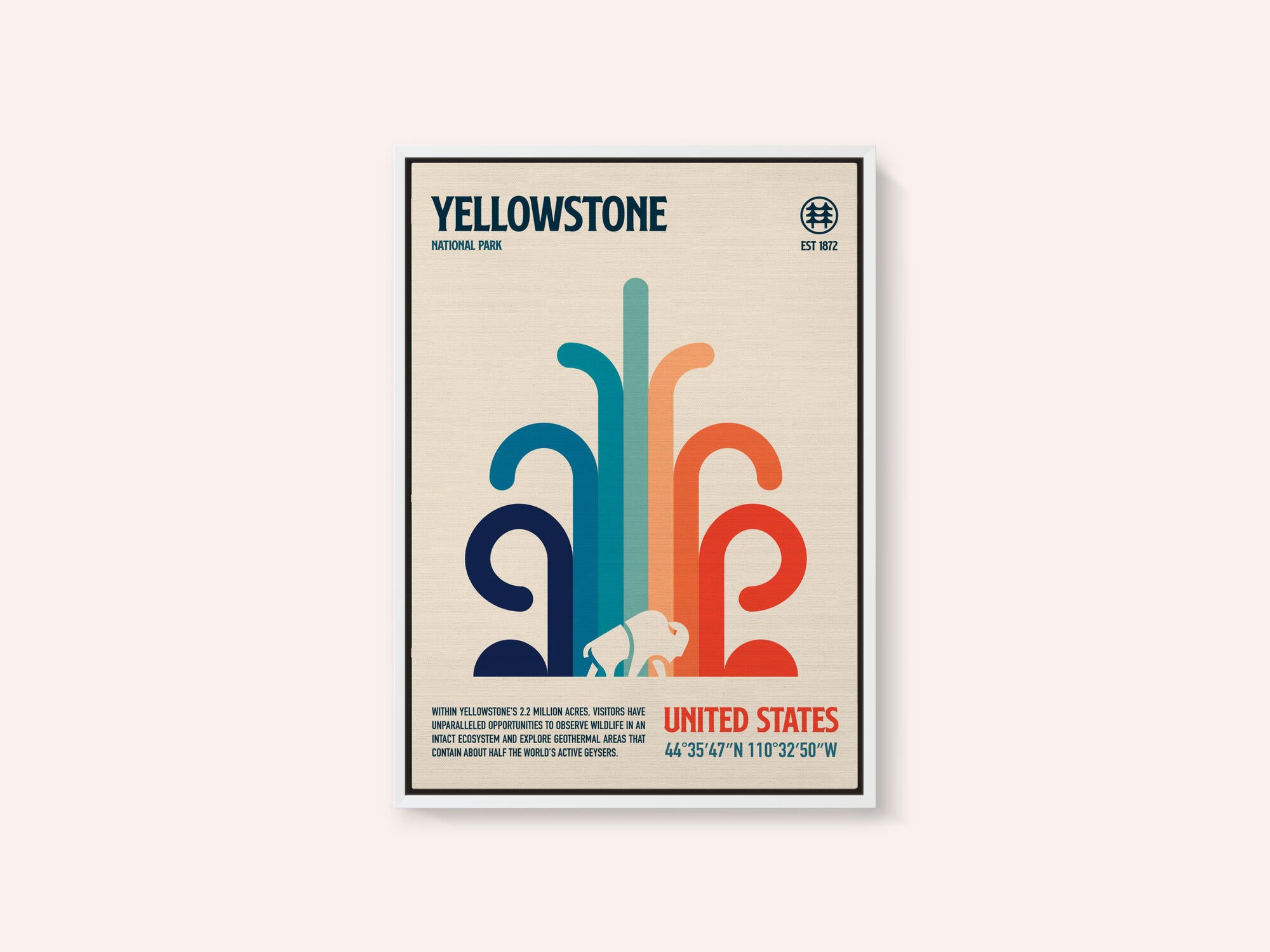 Yellowstone National Park Travel Poster