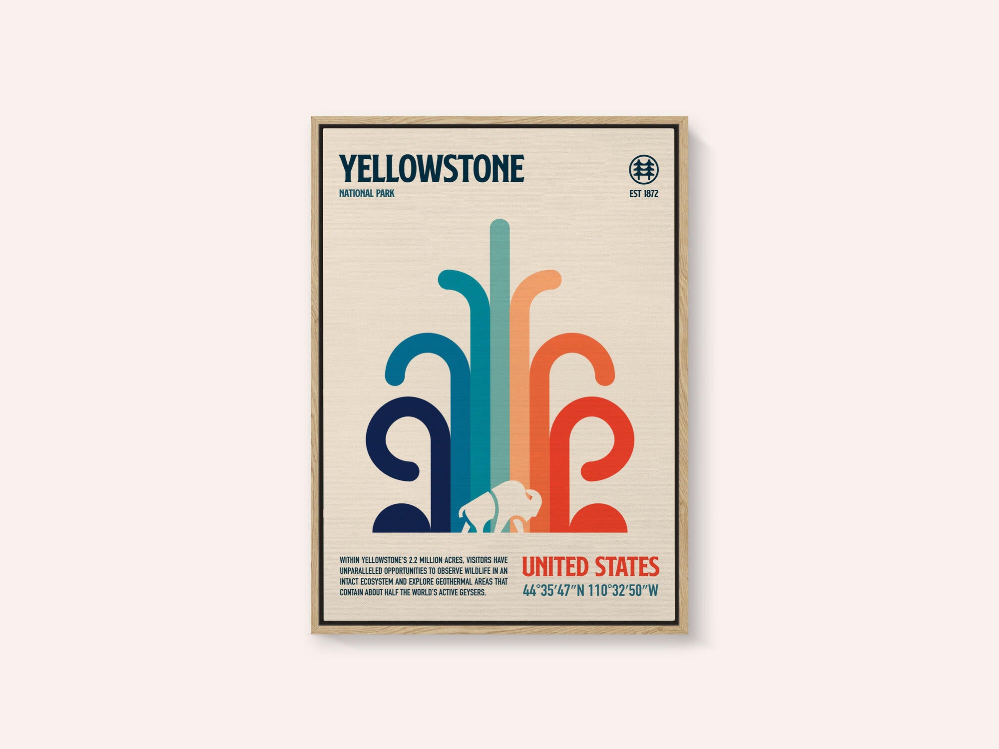 Yellowstone National Park Travel Poster
