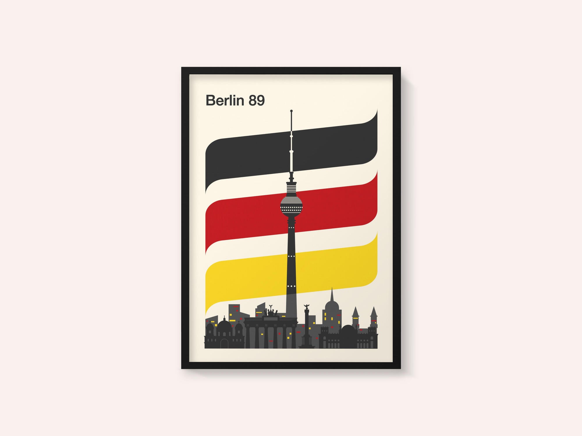 Berlin Retro Travel Print