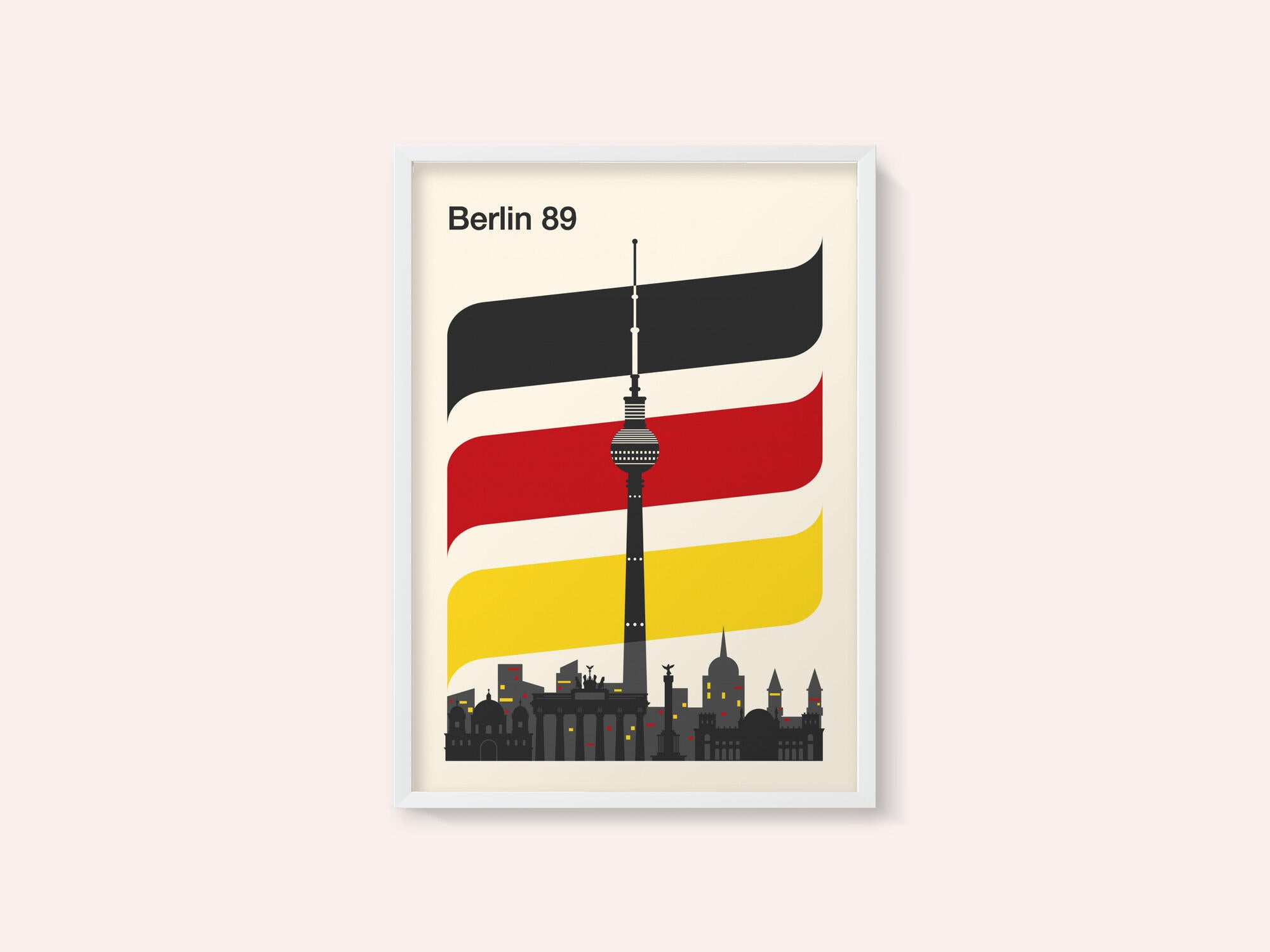 Berlin Retro Travel Print