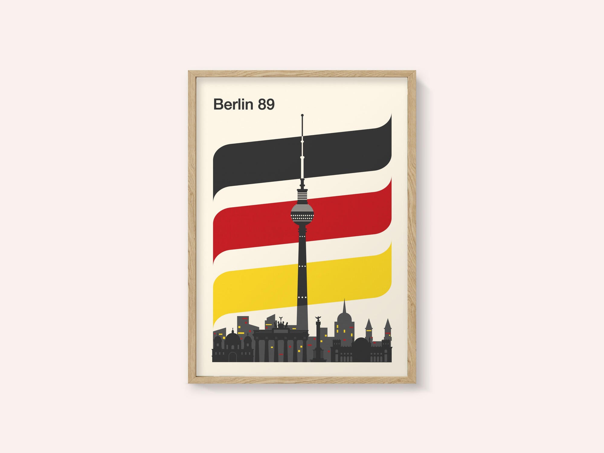 Berlin Retro Travel Print