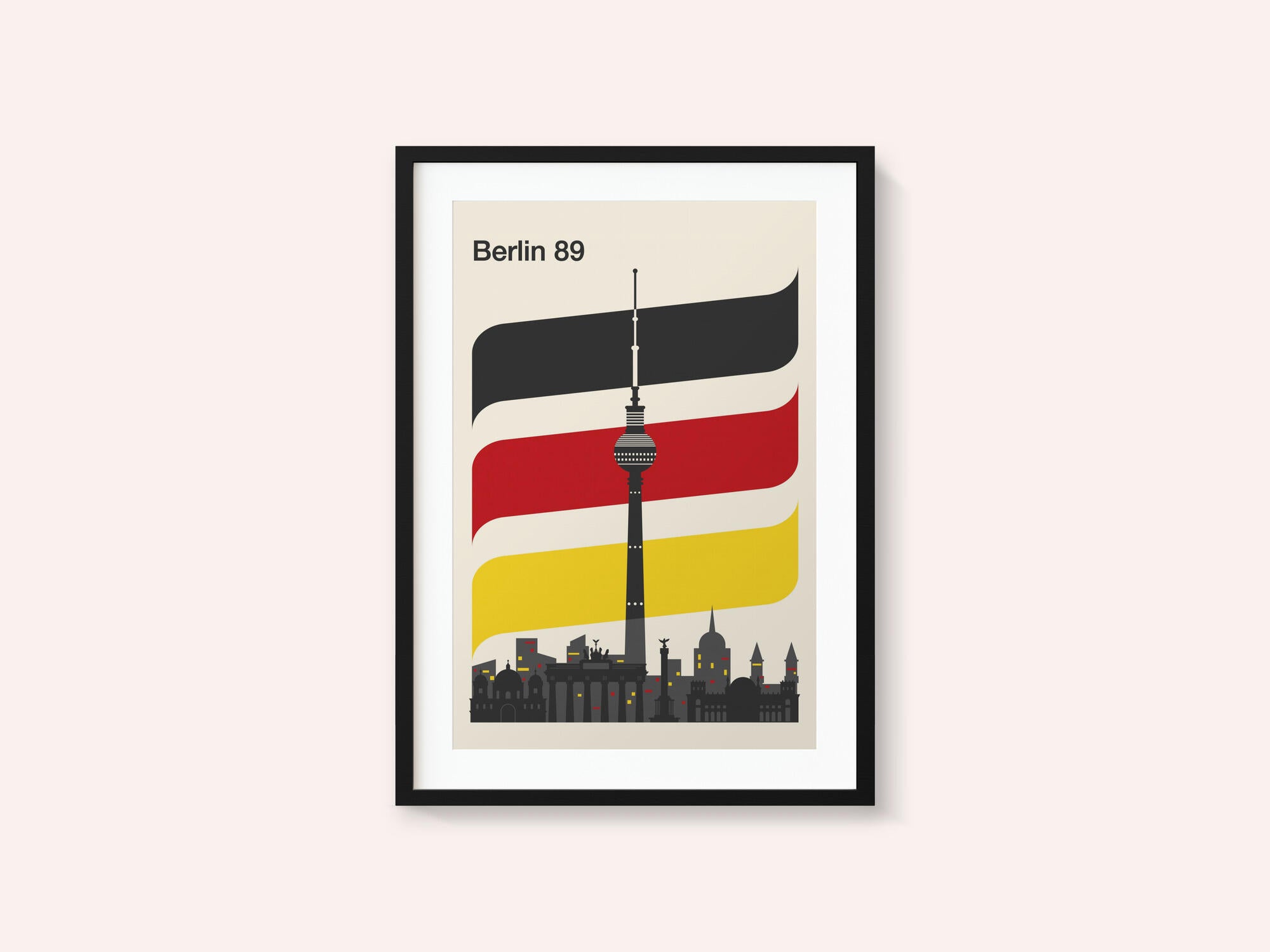 Berlin Retro Travel Print
