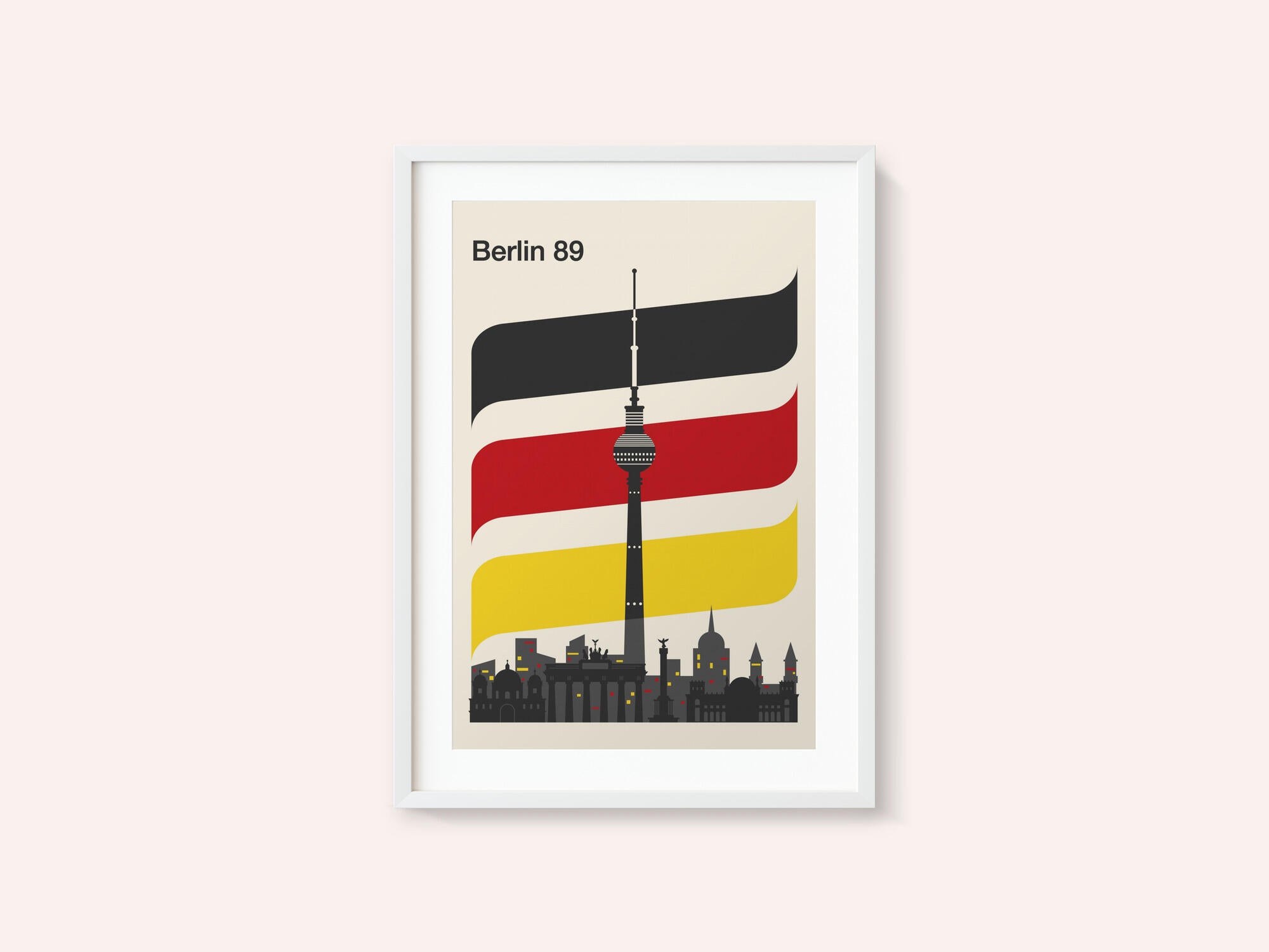 Berlin Retro Travel Print