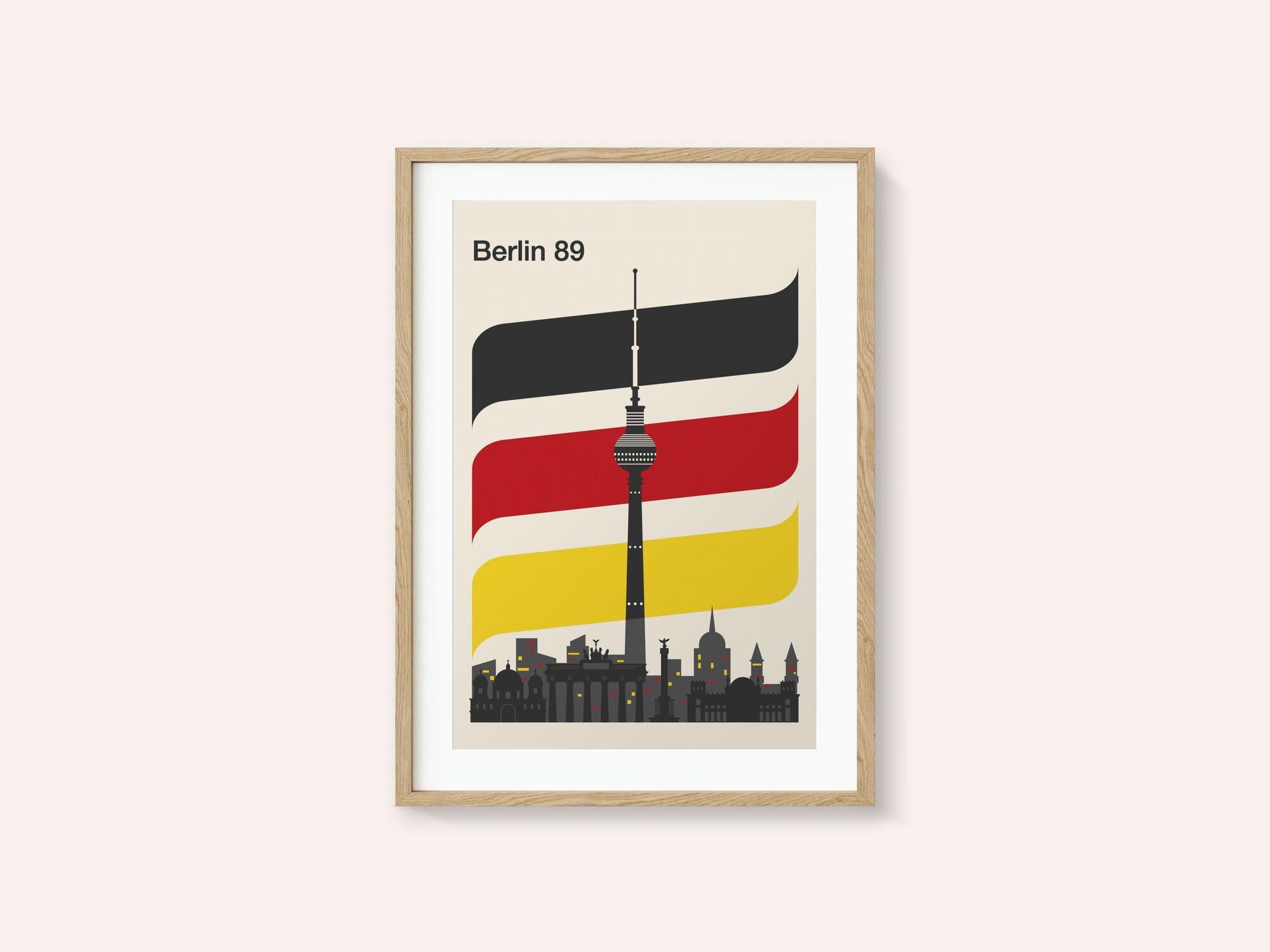 Berlin Retro Travel Print
