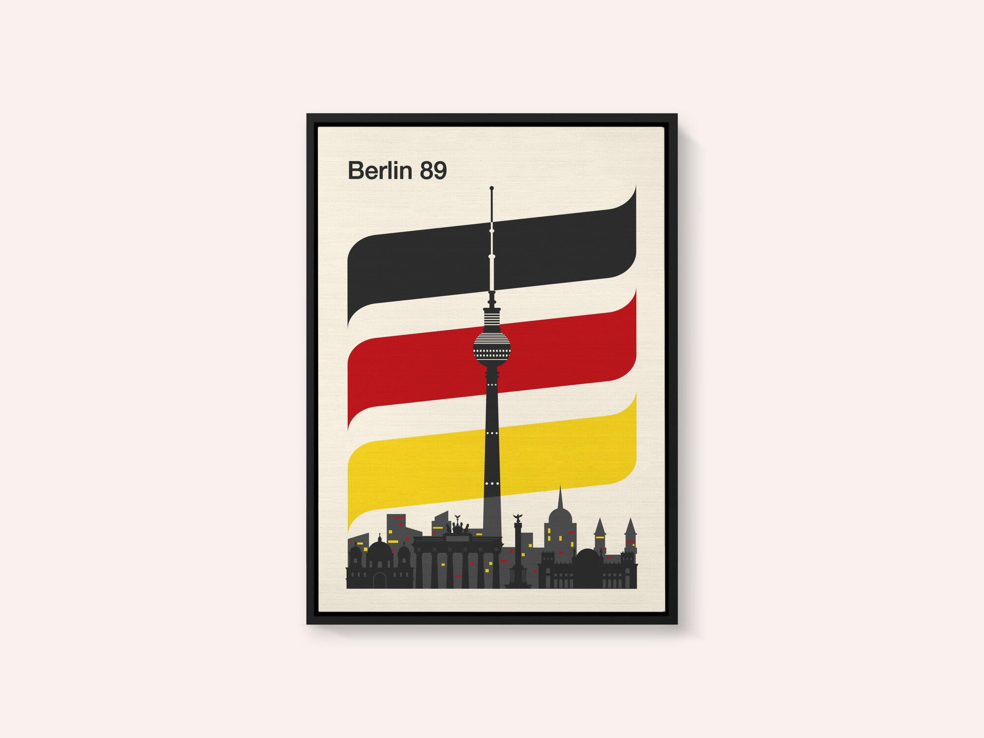 Berlin Retro Travel Print