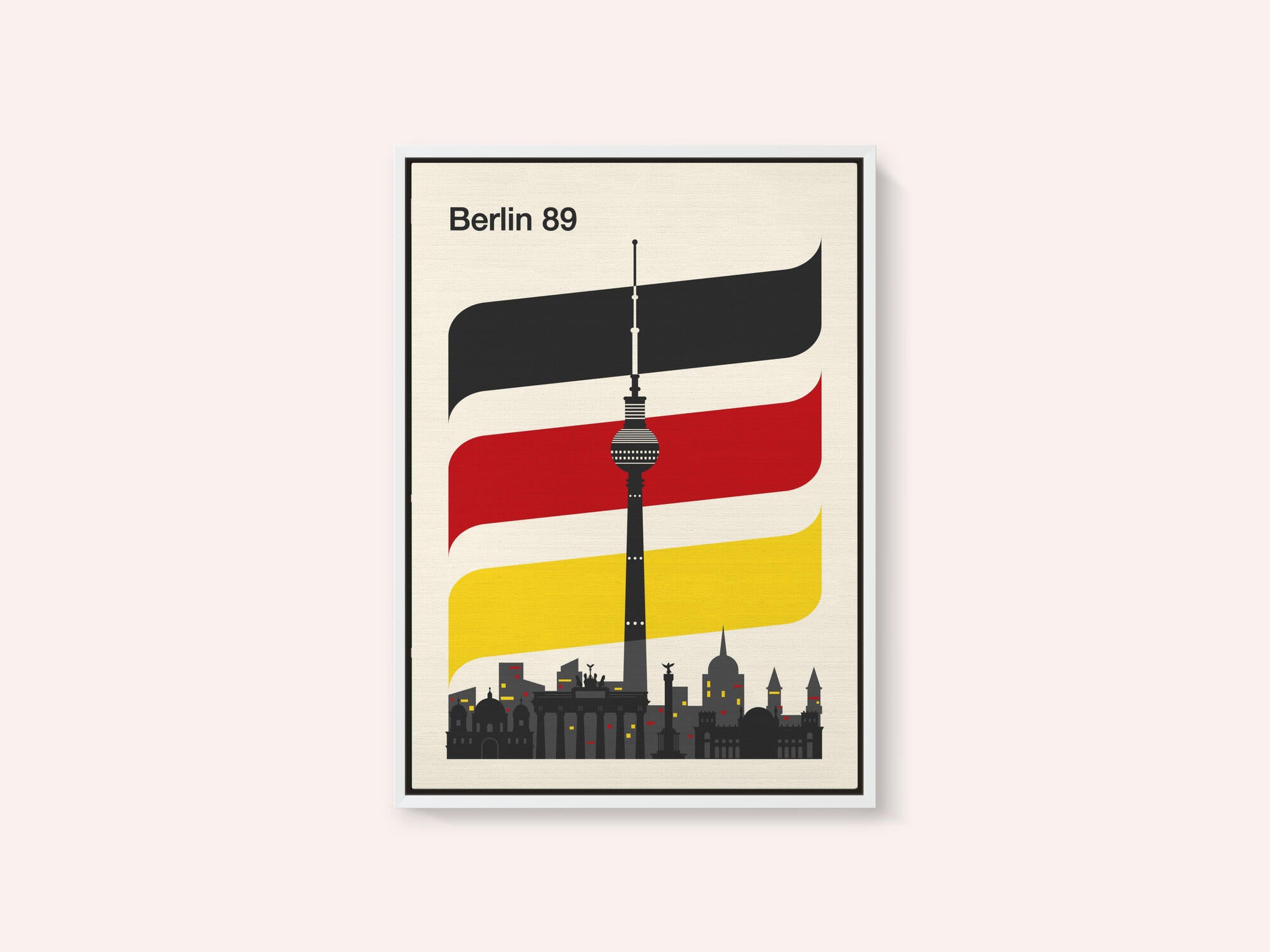 Berlin Retro Travel Print