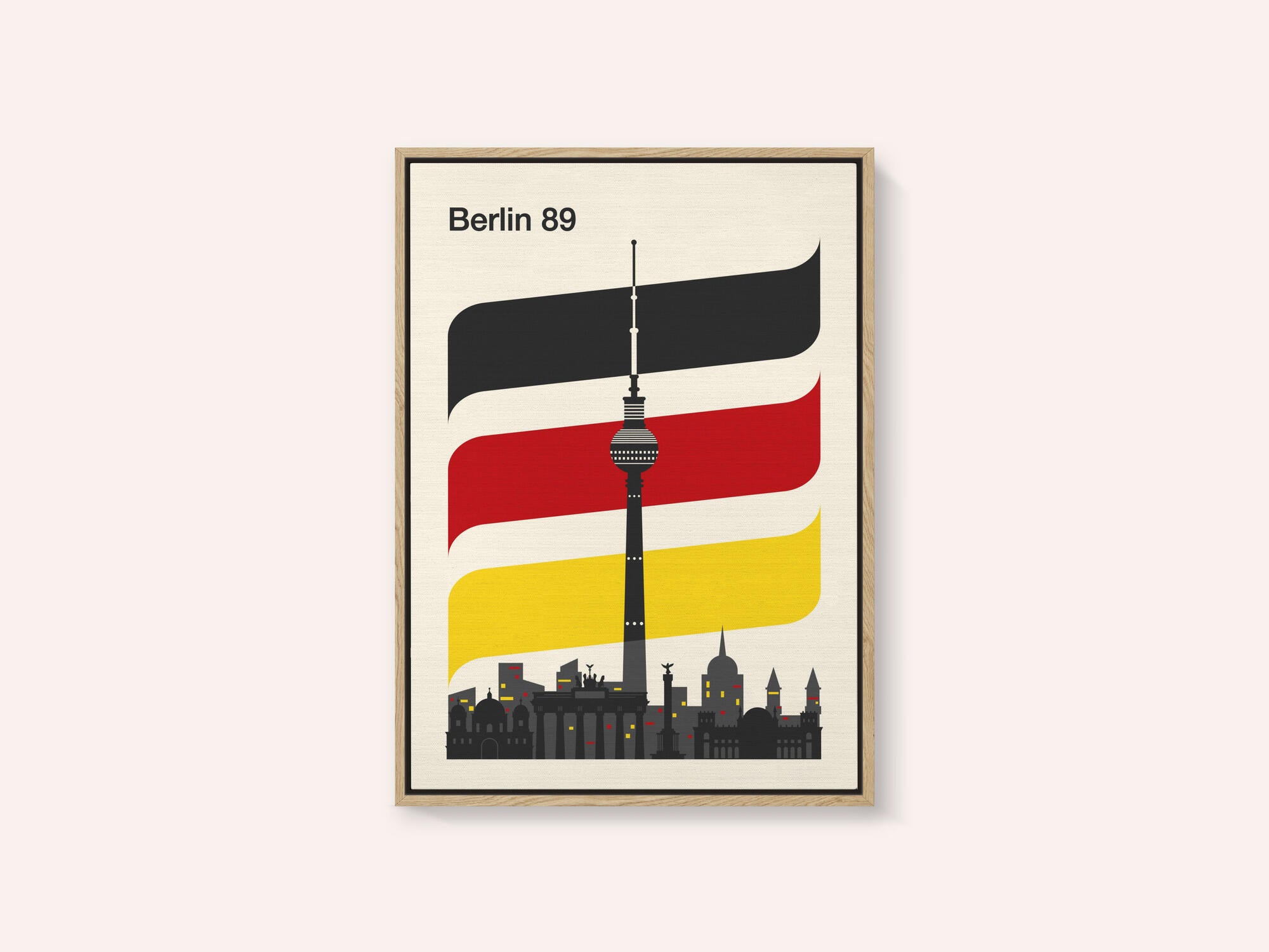 Berlin Retro Travel Print