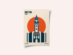 Brixton Tower Retro Travel Print