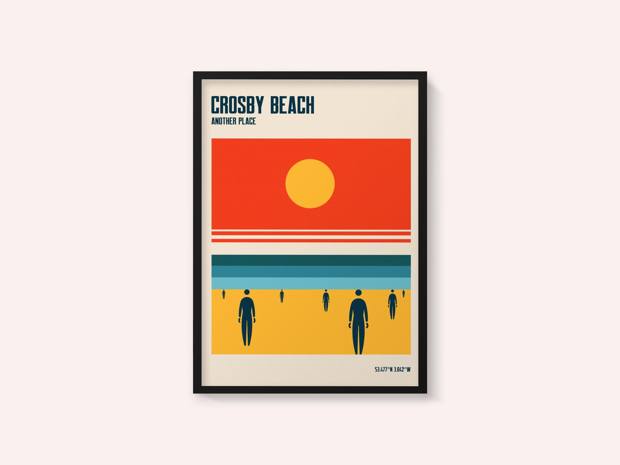 Crosby Beach Iron Men Liverpool Merseyside