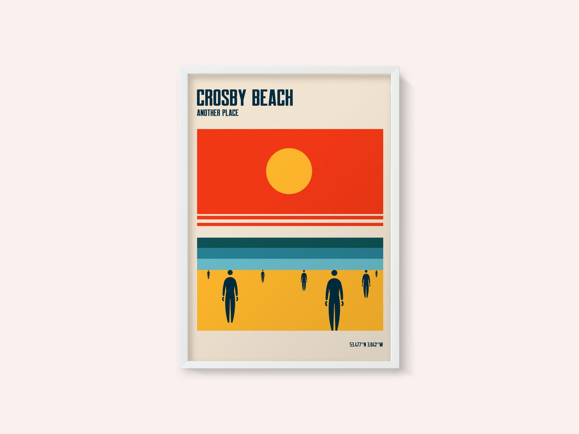 Crosby Beach Iron Men Liverpool Merseyside