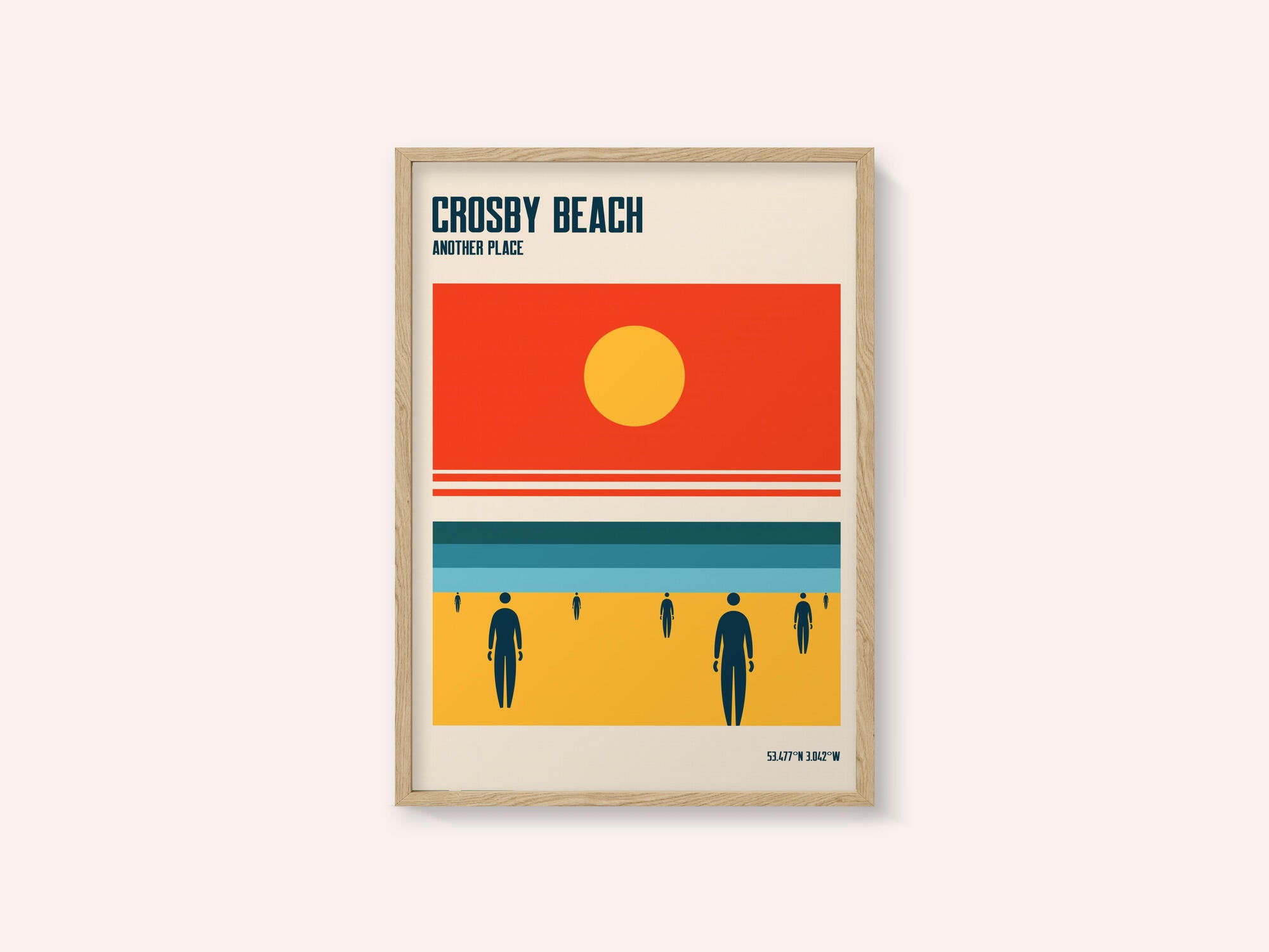 Crosby Beach Iron Men Liverpool Merseyside