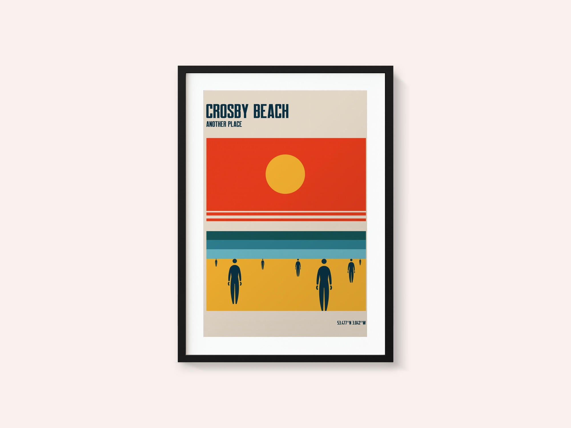 Crosby Beach Iron Men Liverpool Merseyside