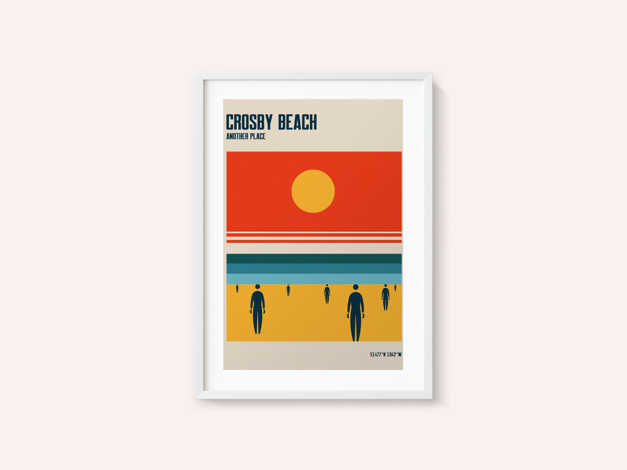 Crosby Beach Iron Men Liverpool Merseyside