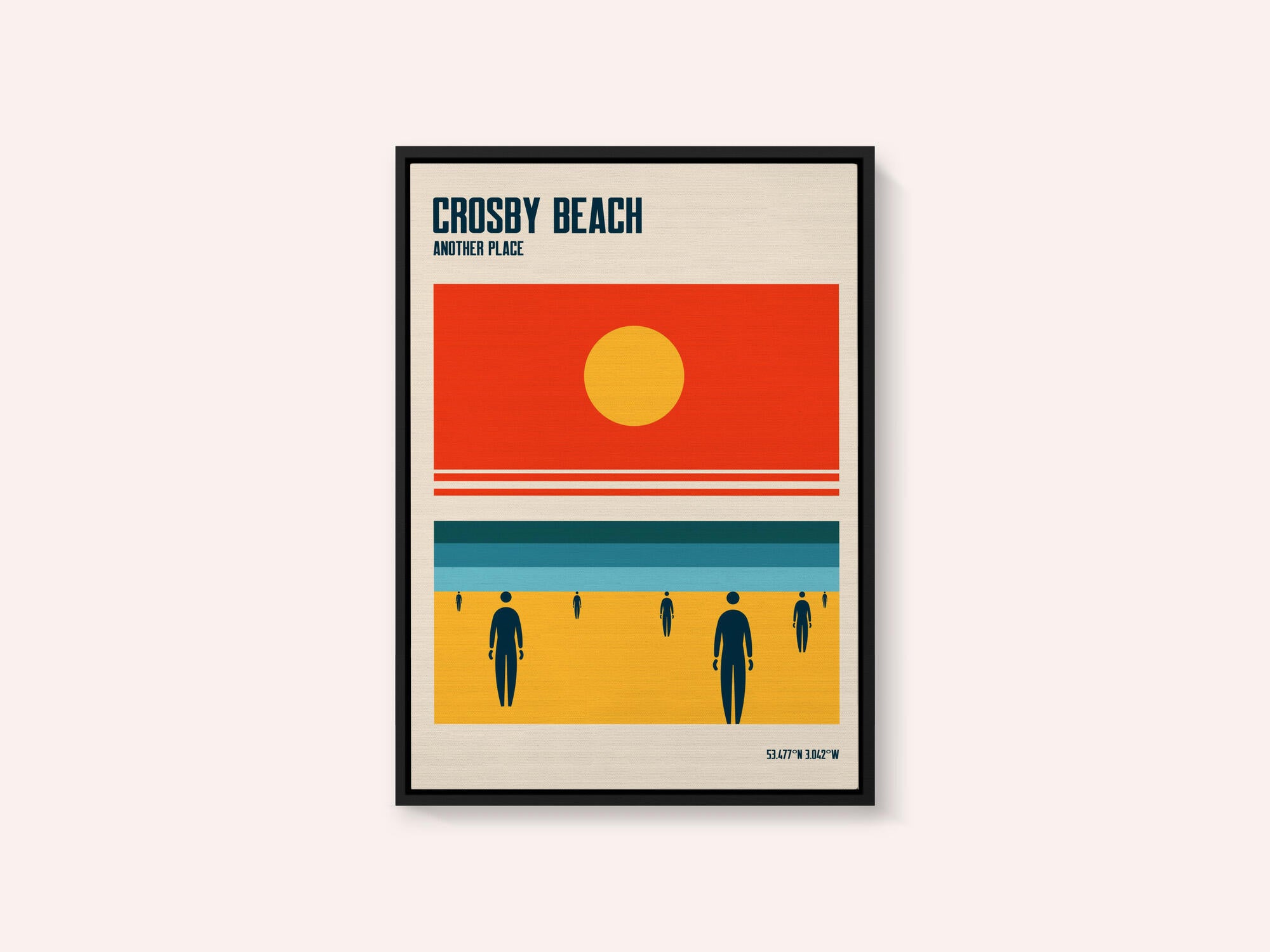 Crosby Beach Iron Men Liverpool Merseyside