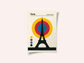 Paris Eiffel Tower Retro travel Print