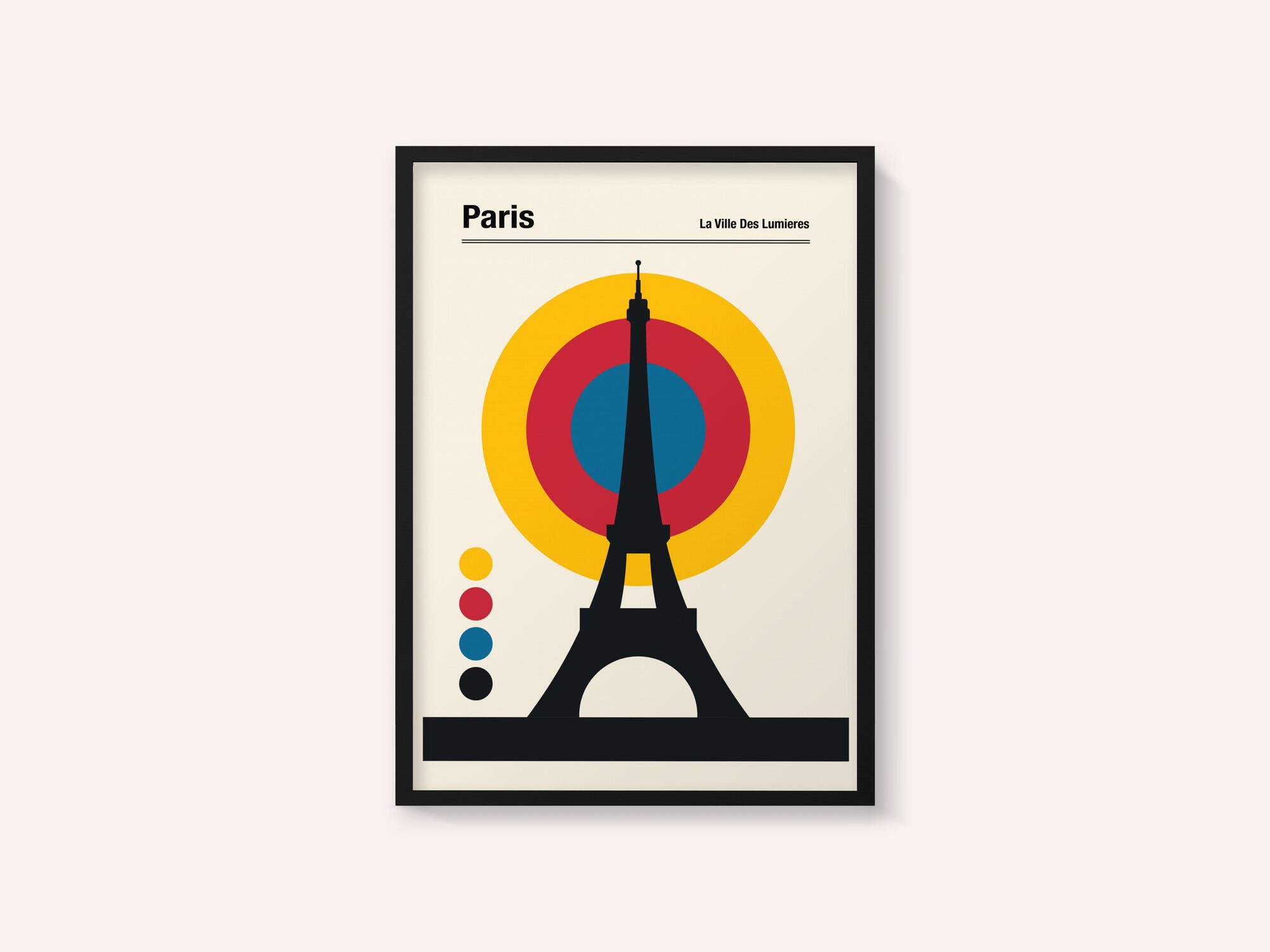 Paris Eiffel Tower Retro travel Print