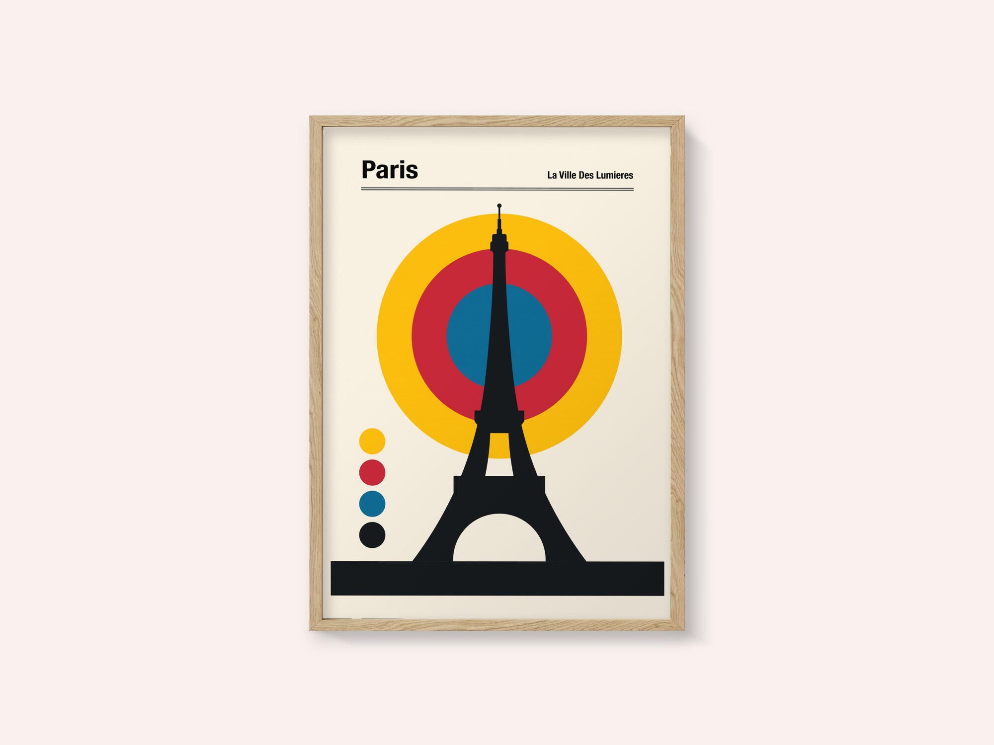Paris Eiffel Tower Retro travel Print