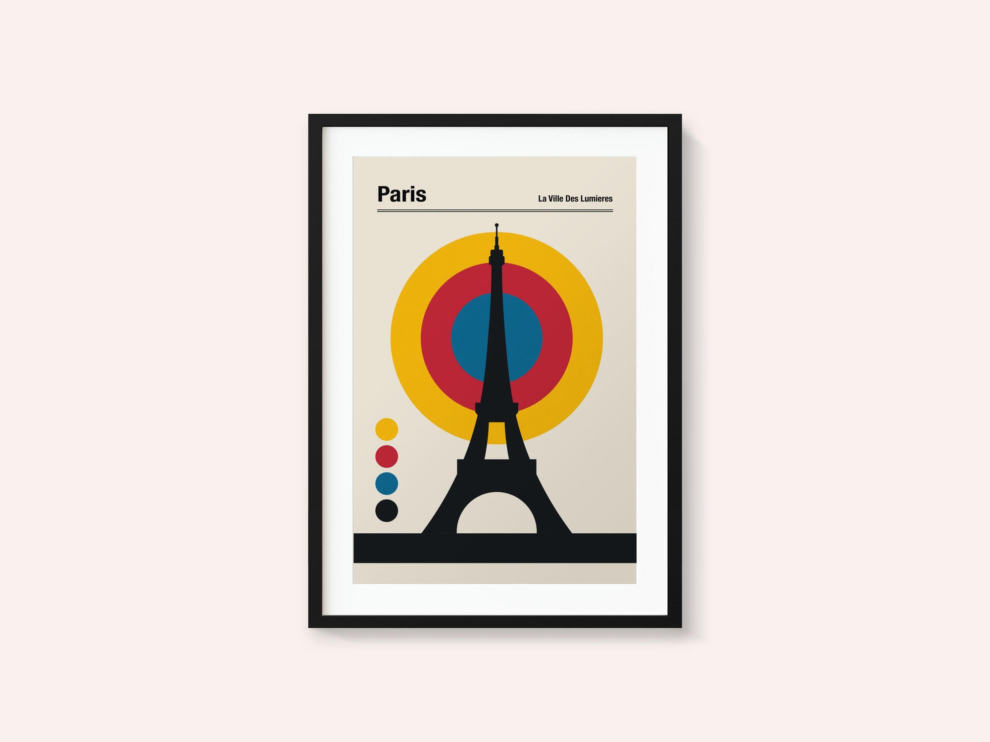 Paris Eiffel Tower Retro travel Print