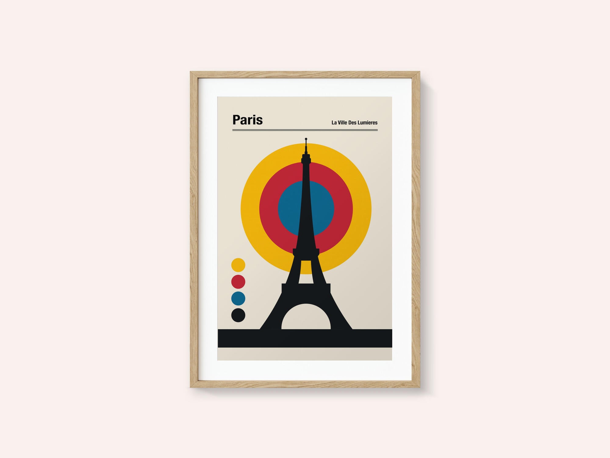 Paris Eiffel Tower Retro travel Print