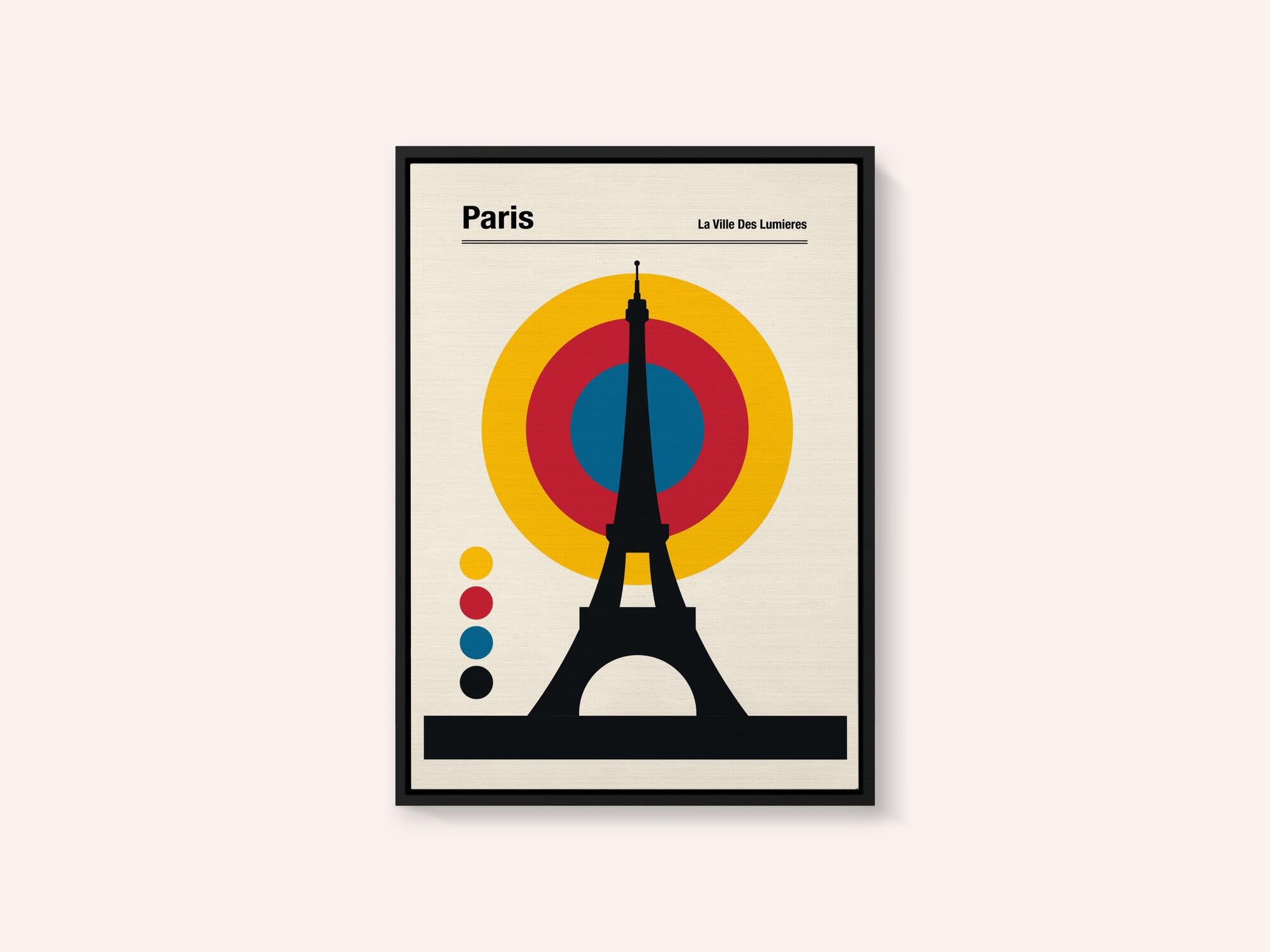 Paris Eiffel Tower Retro travel Print