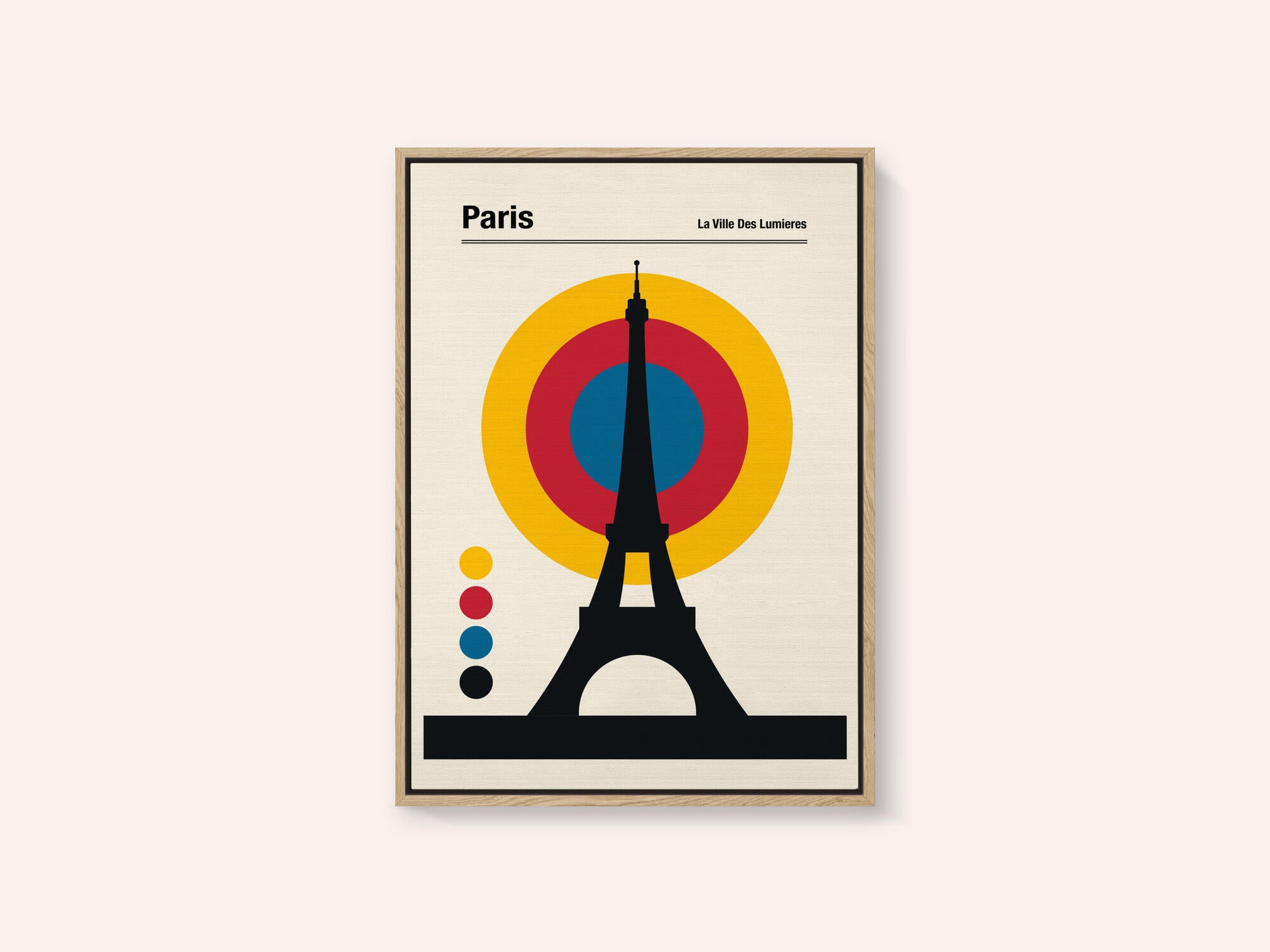 Paris Eiffel Tower Retro travel Print