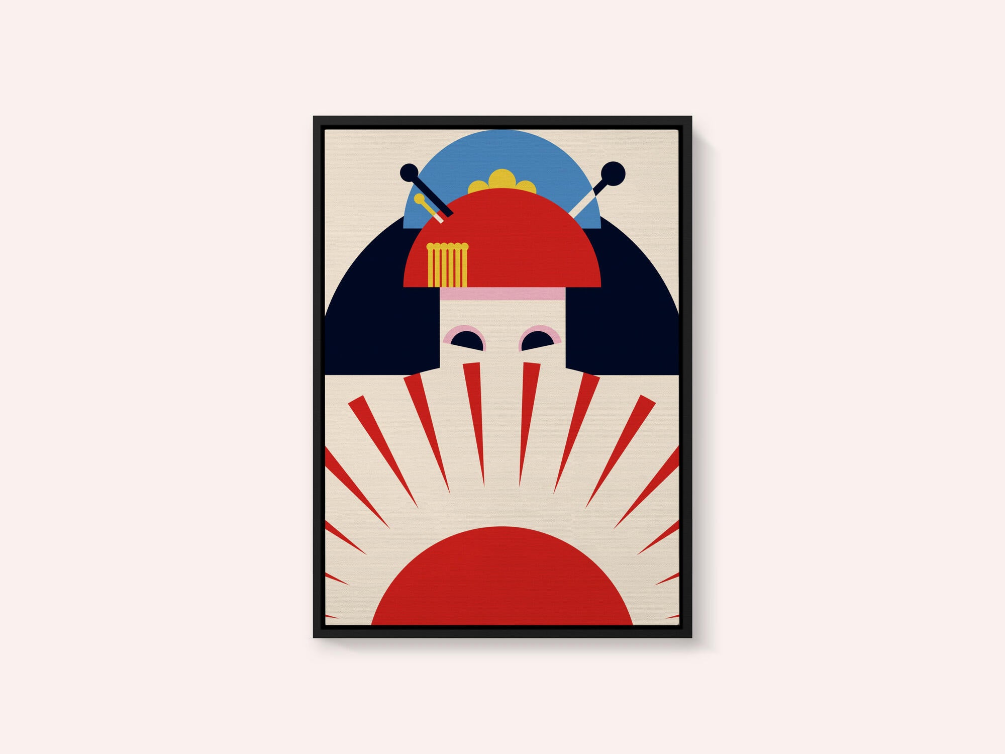 Geisha Girl Retro Minimalist Design