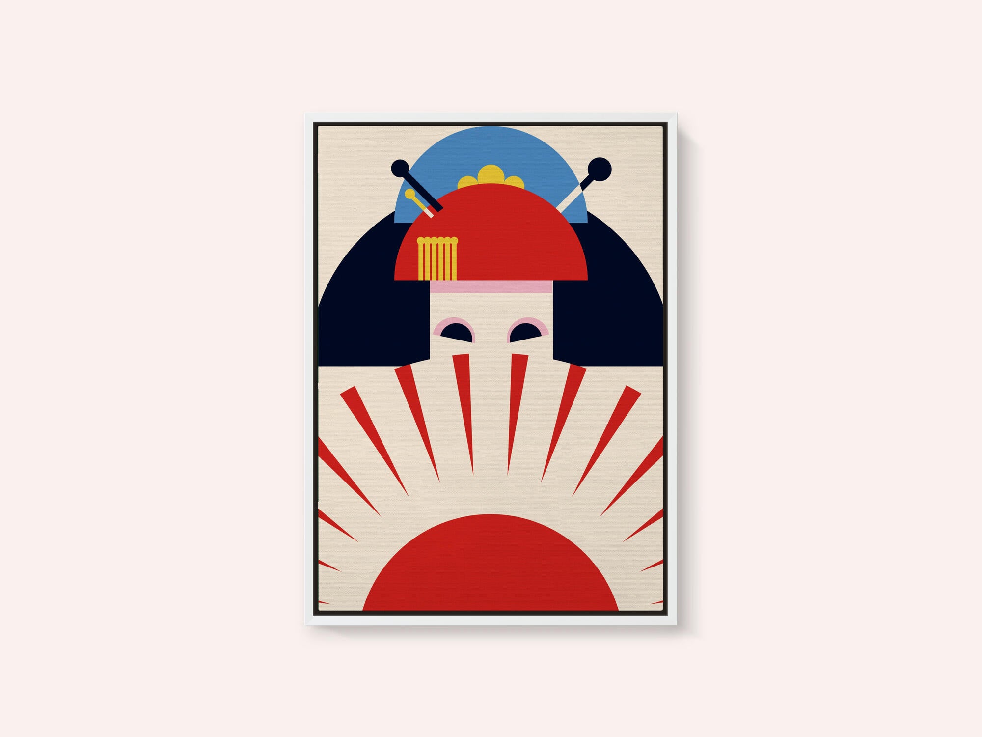 Geisha Girl Retro Minimalist Design