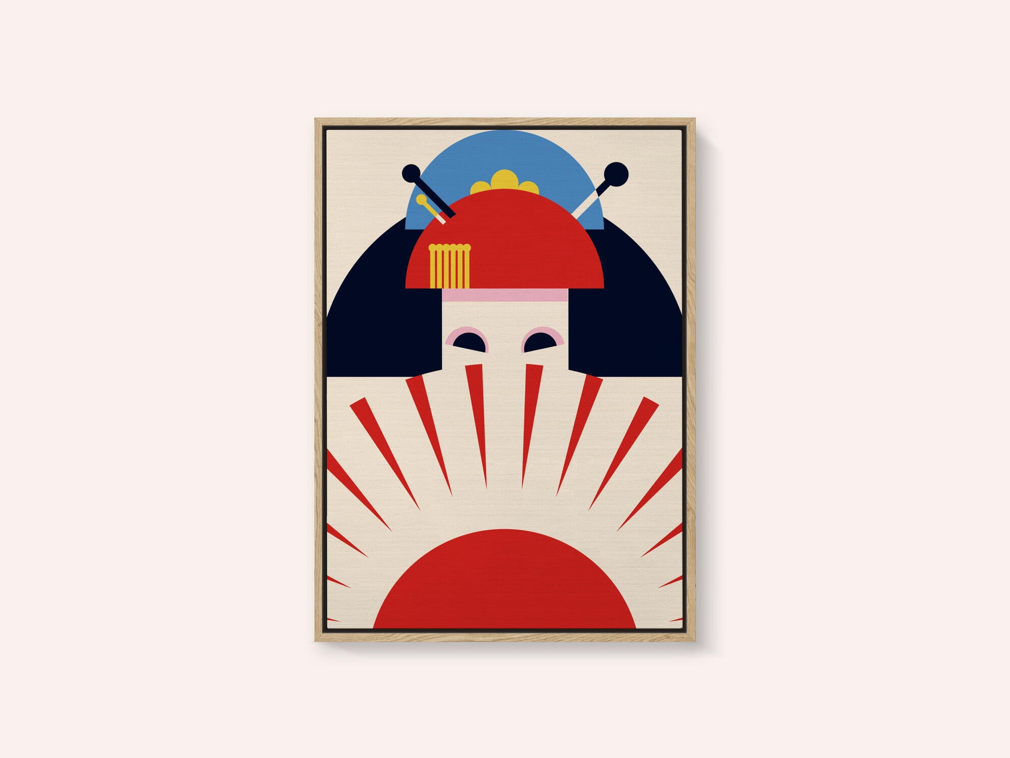 Geisha Girl Retro Minimalist Design