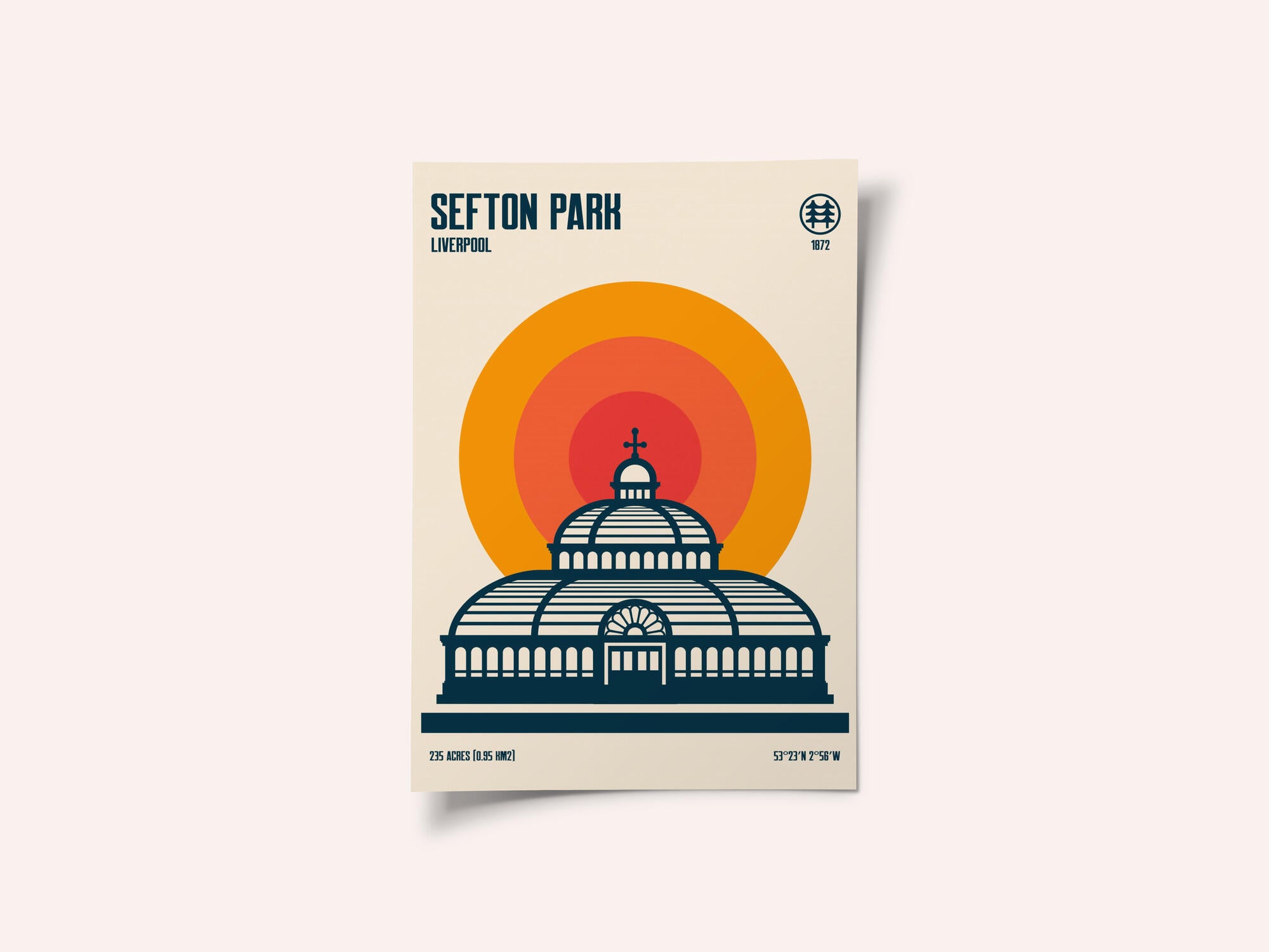 Sefton Park Palm House Travel Print