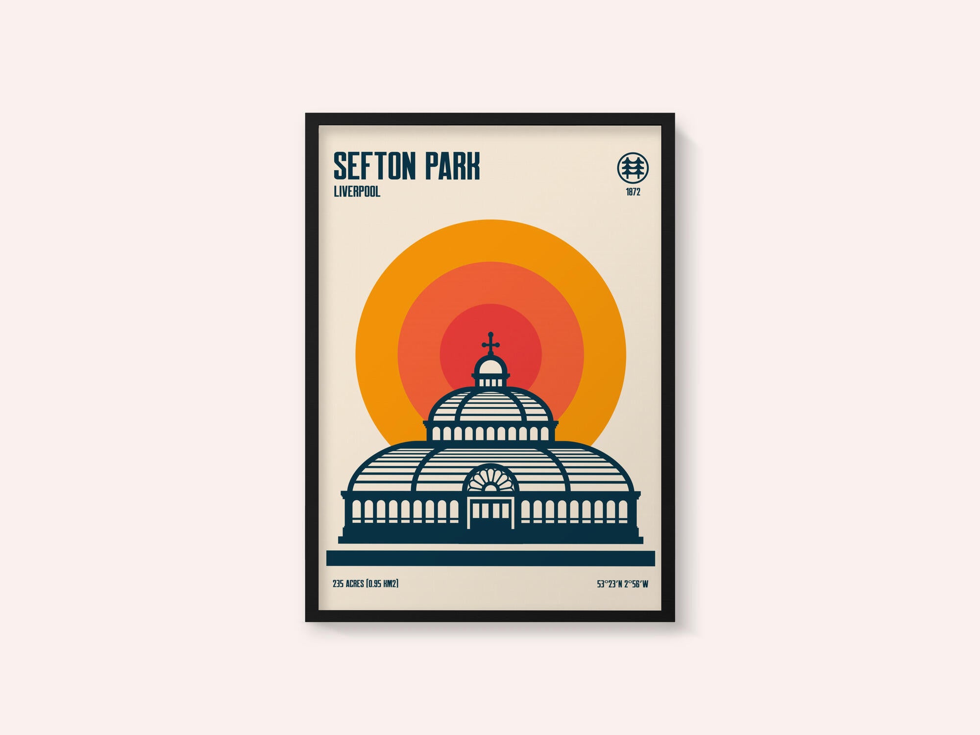 Sefton Park Palm House Travel Print