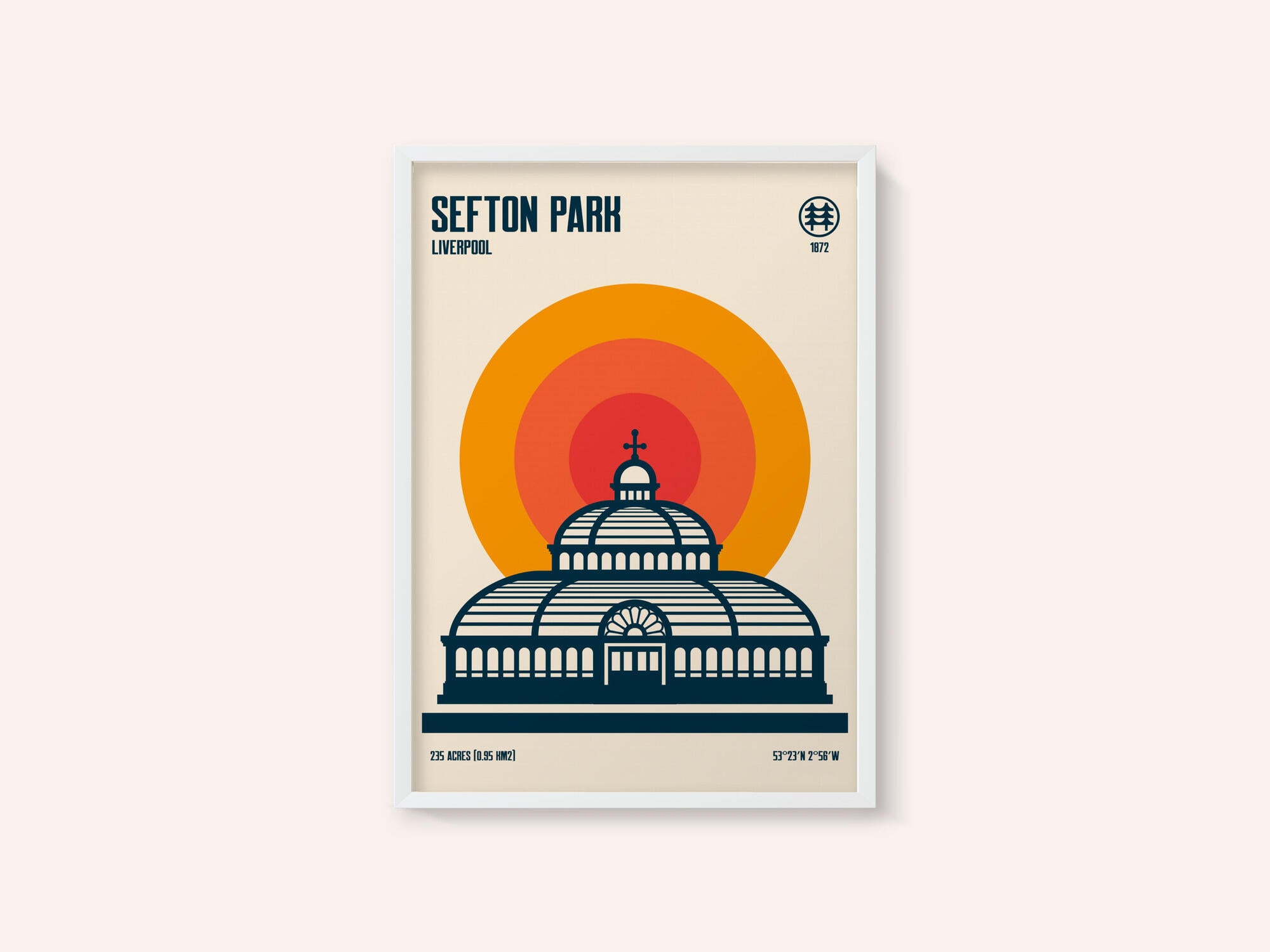 Sefton Park Palm House Travel Print
