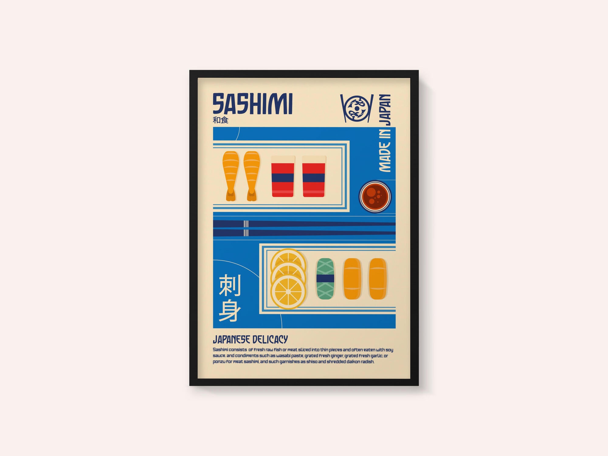 Sashimi Japanese Food Print