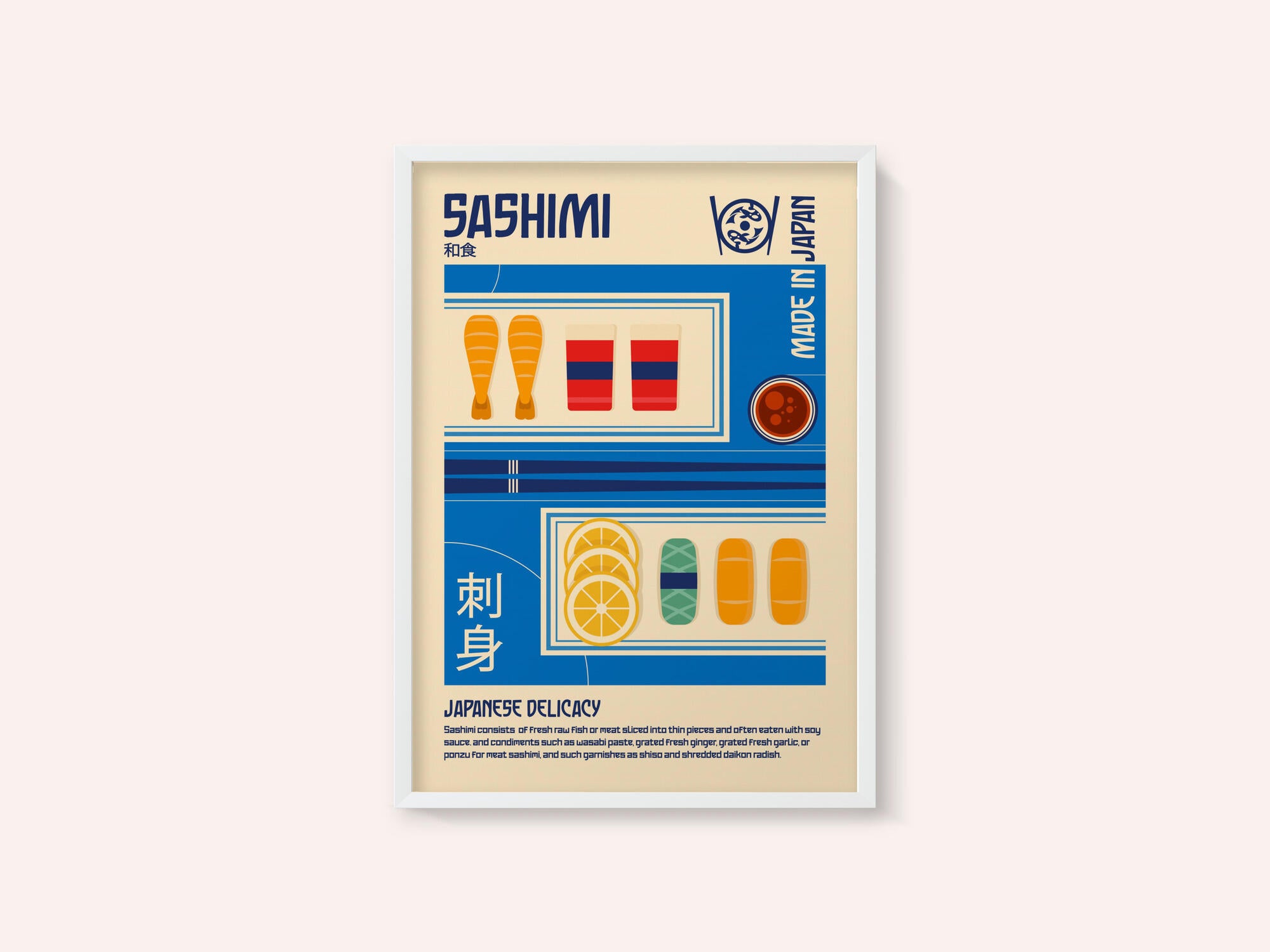 Sashimi Japanese Food Print