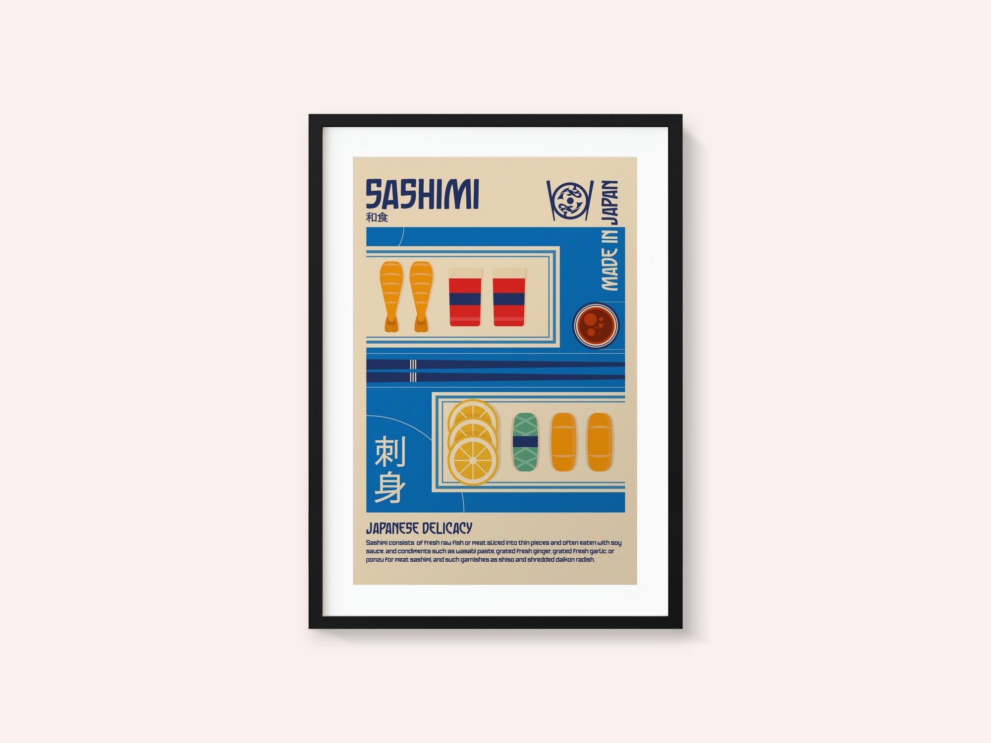 Sashimi Japanese Food Print