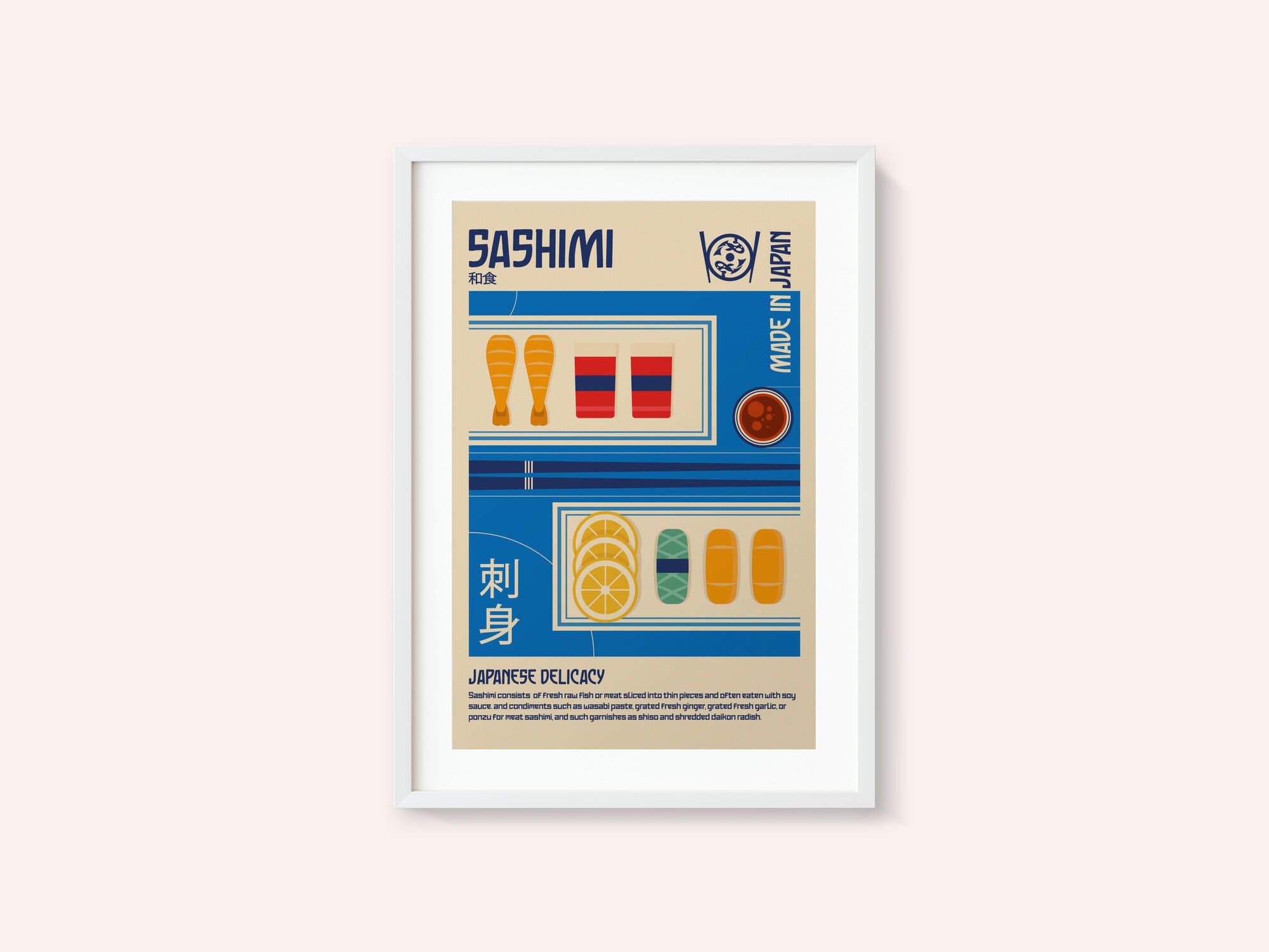 Sashimi Japanese Food Print