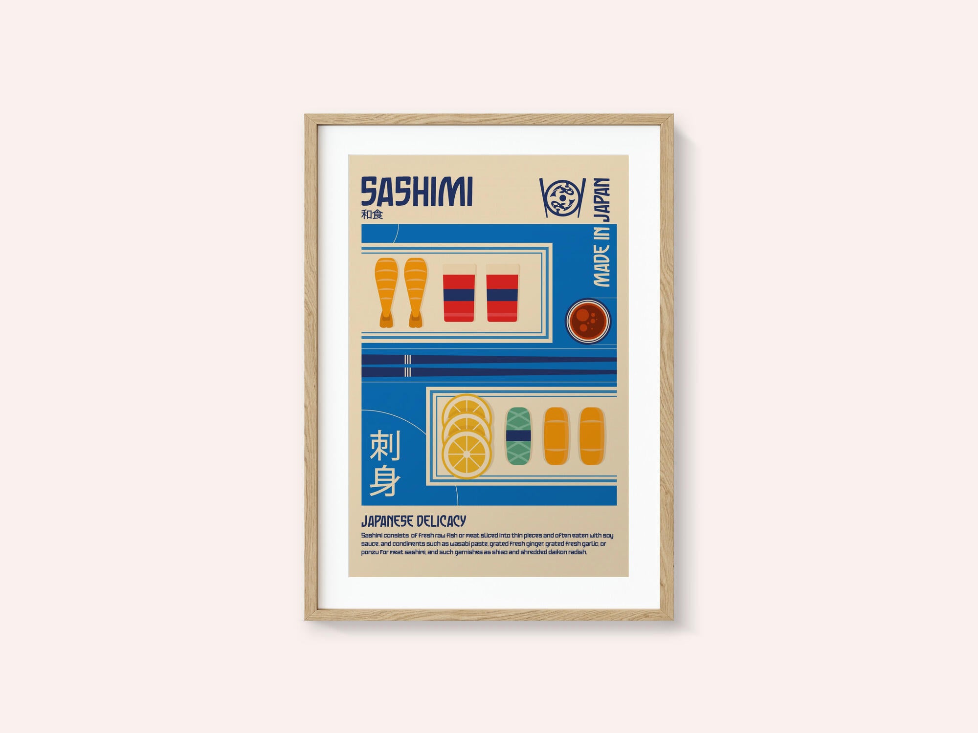 Sashimi Japanese Food Print