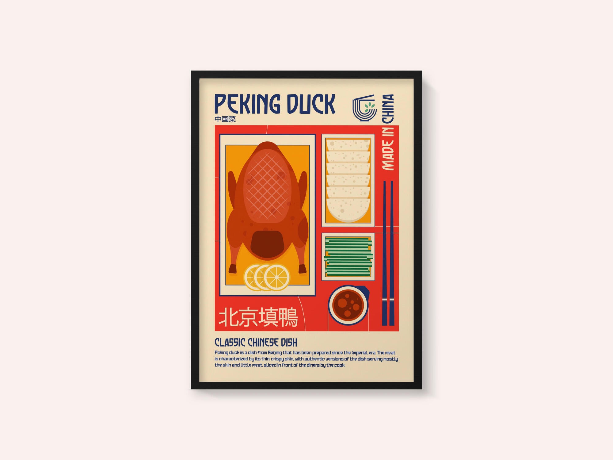 Peking Duck Japanese Food Print