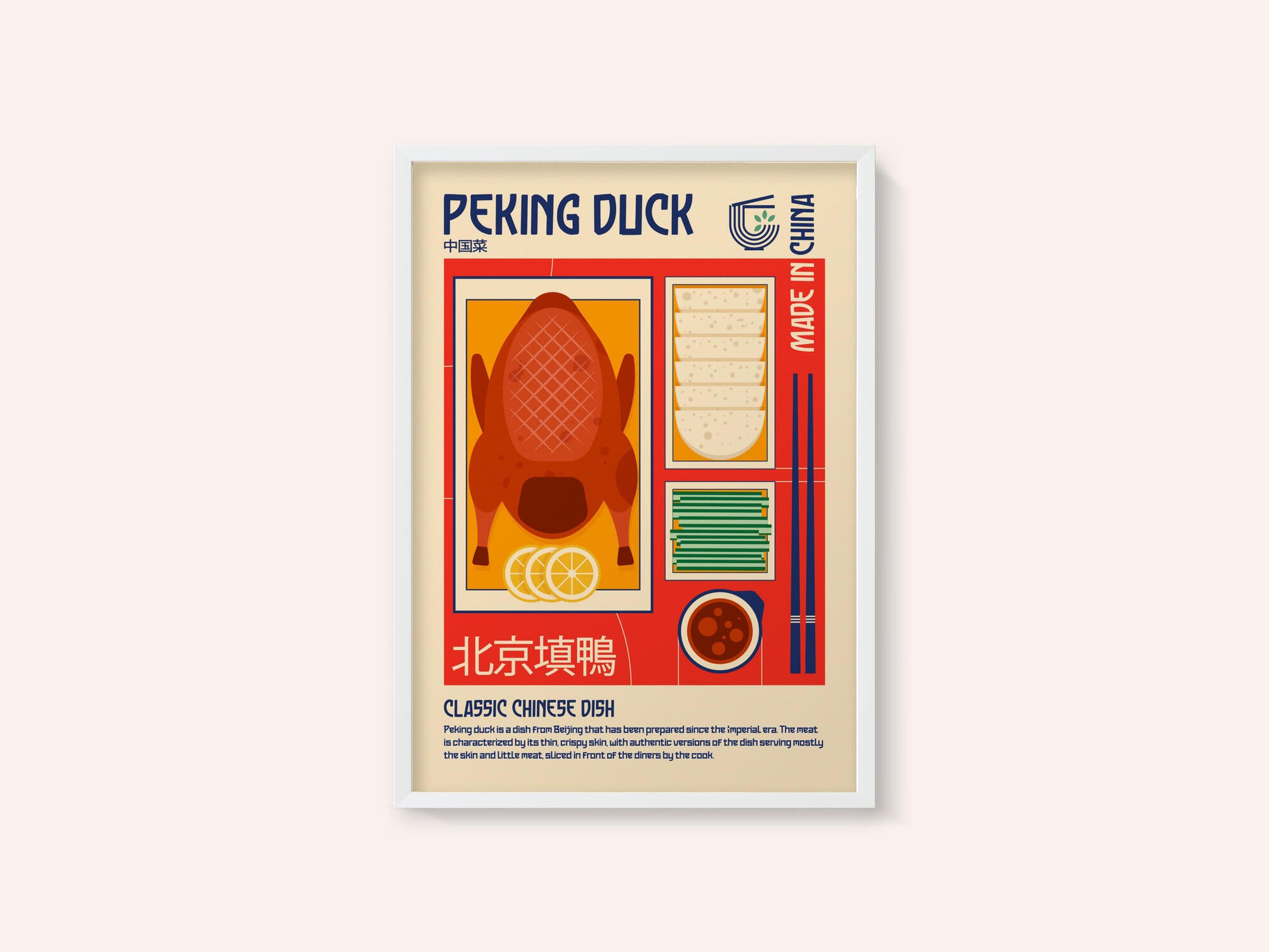 Peking Duck Japanese Food Print