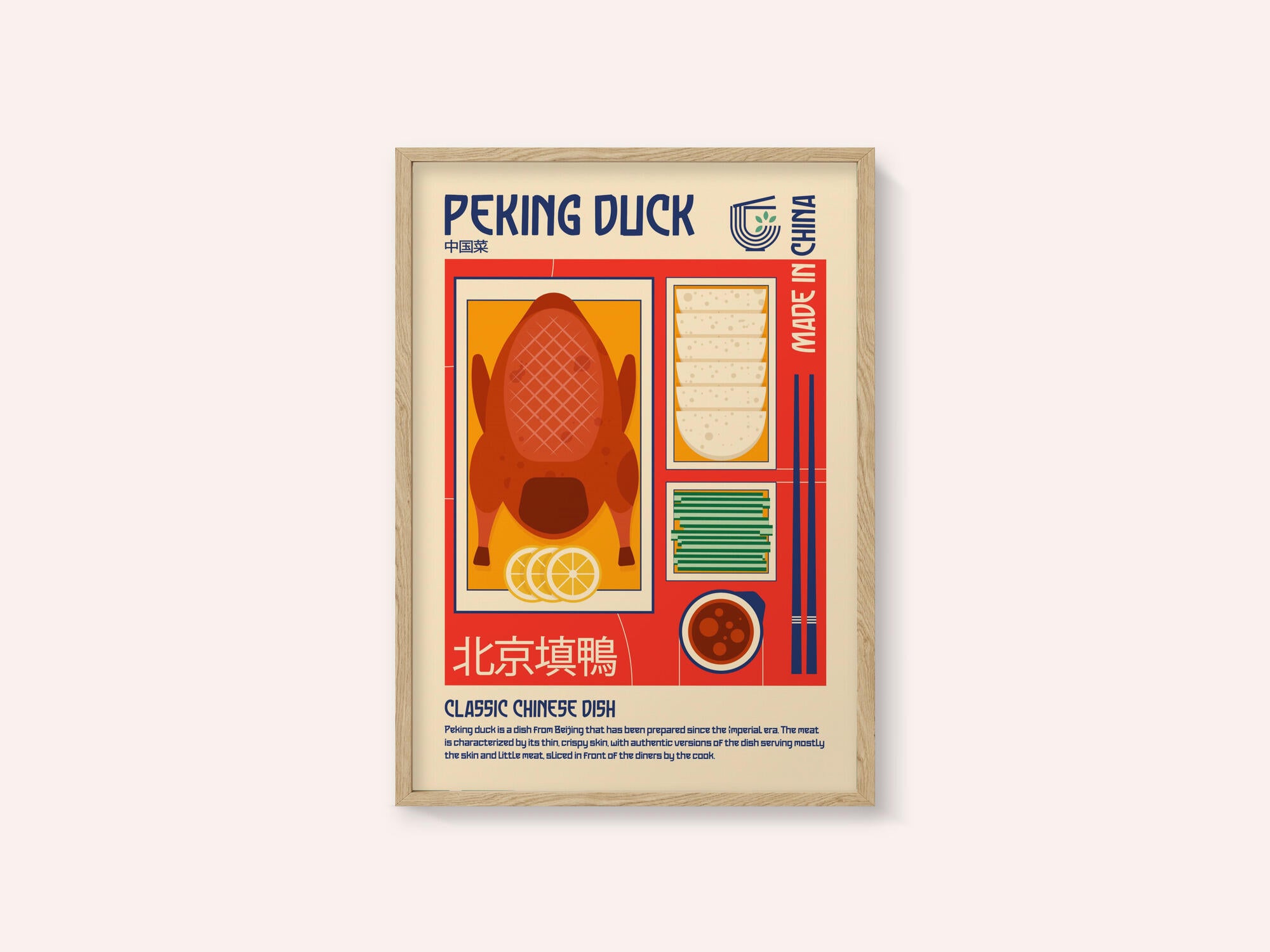 Peking Duck Japanese Food Print
