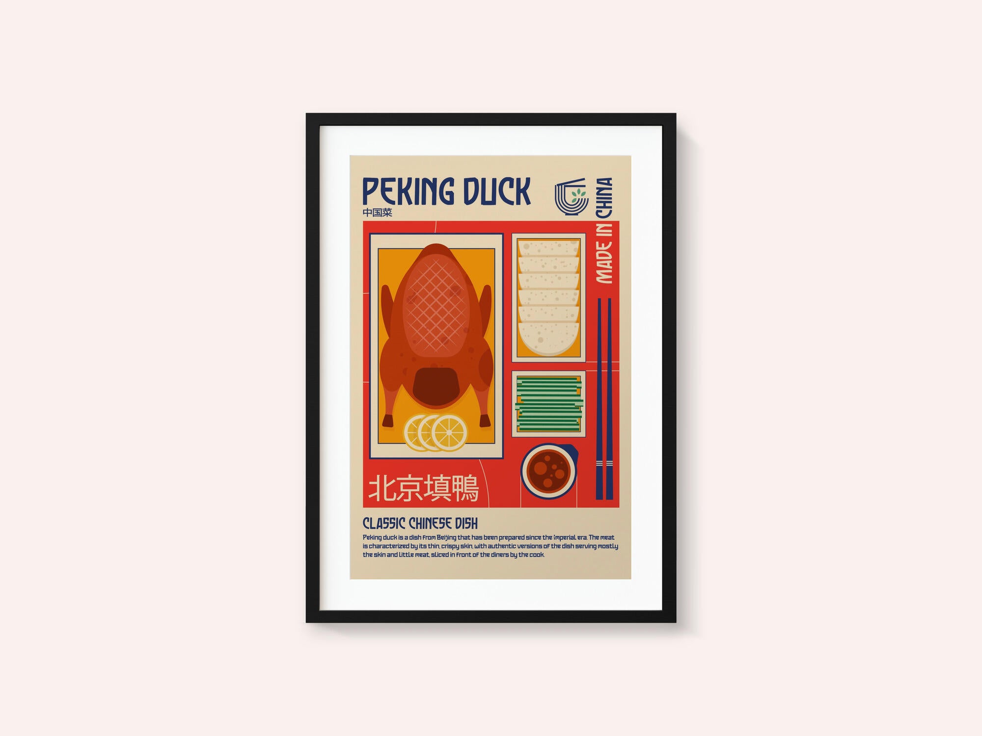 Peking Duck Japanese Food Print