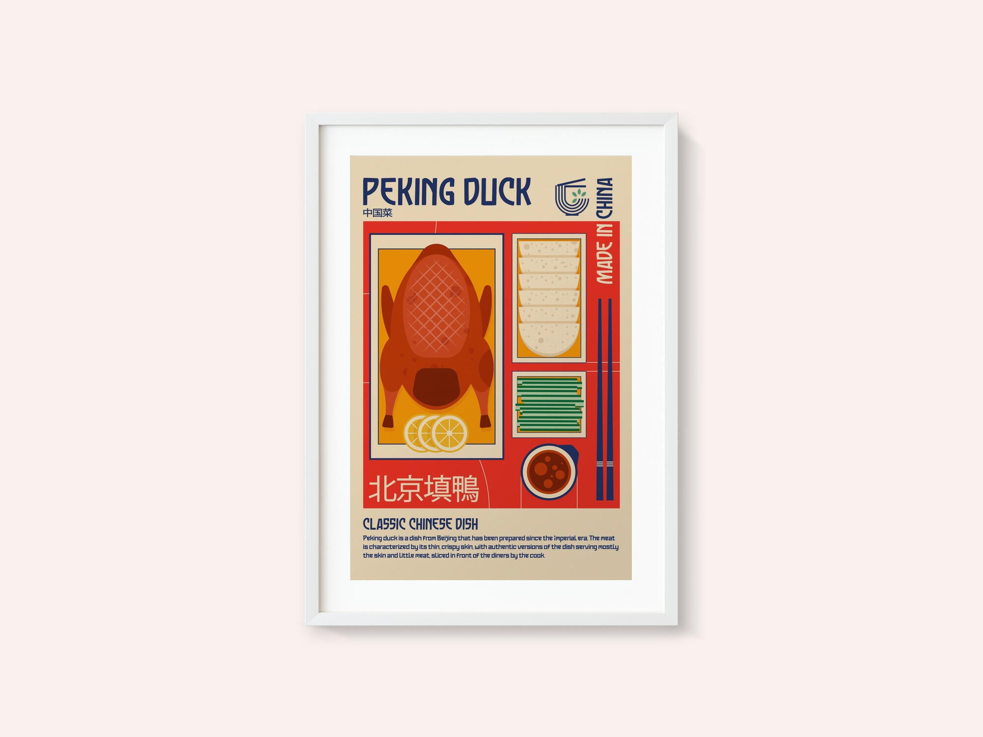 Peking Duck Japanese Food Print