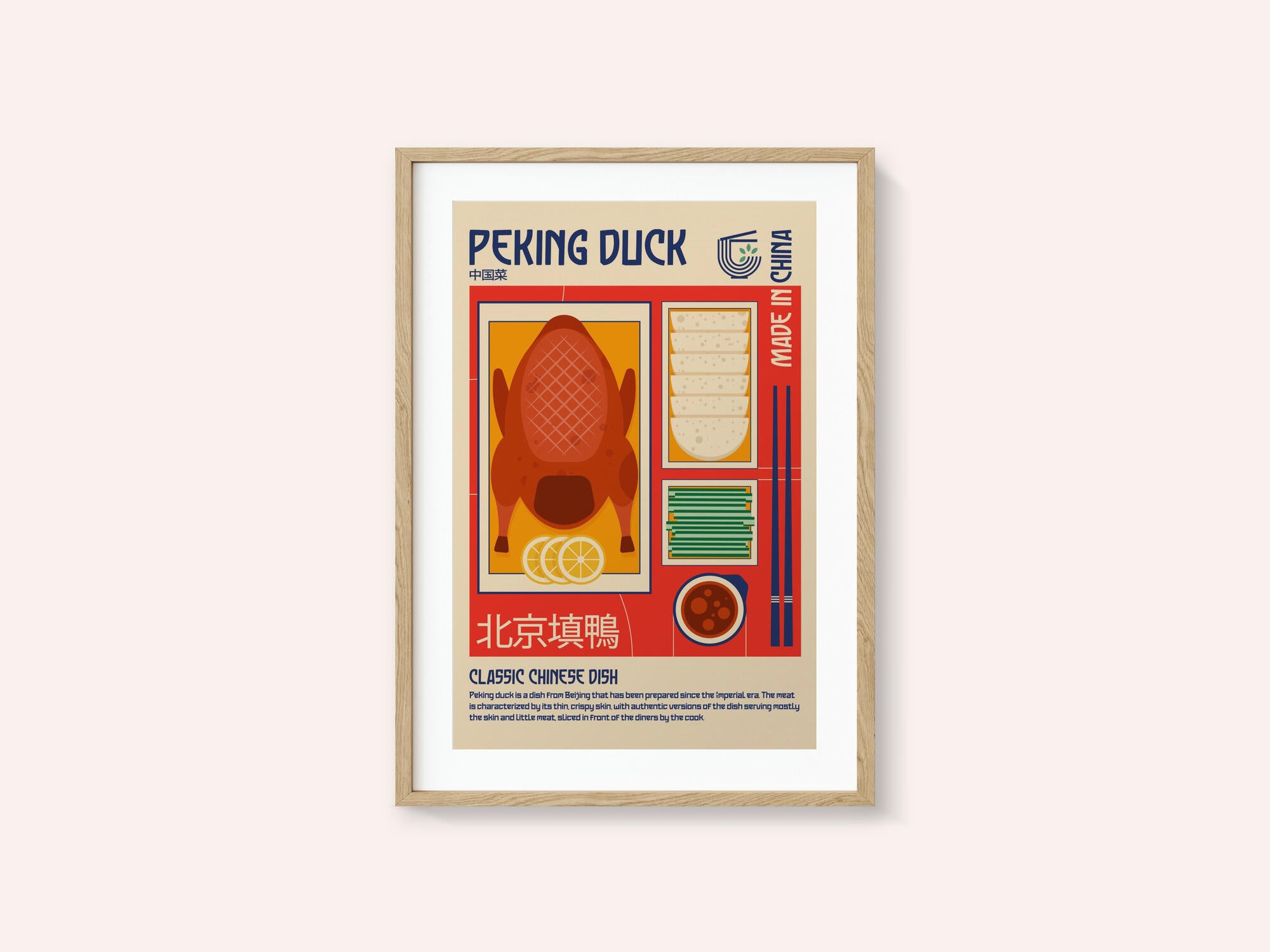 Peking Duck Japanese Food Print