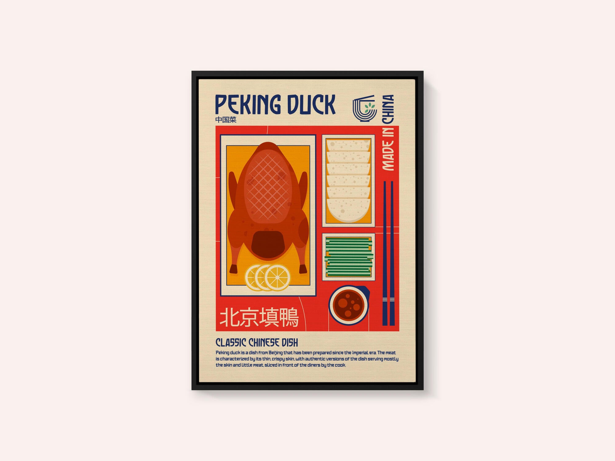 Peking Duck Japanese Food Print
