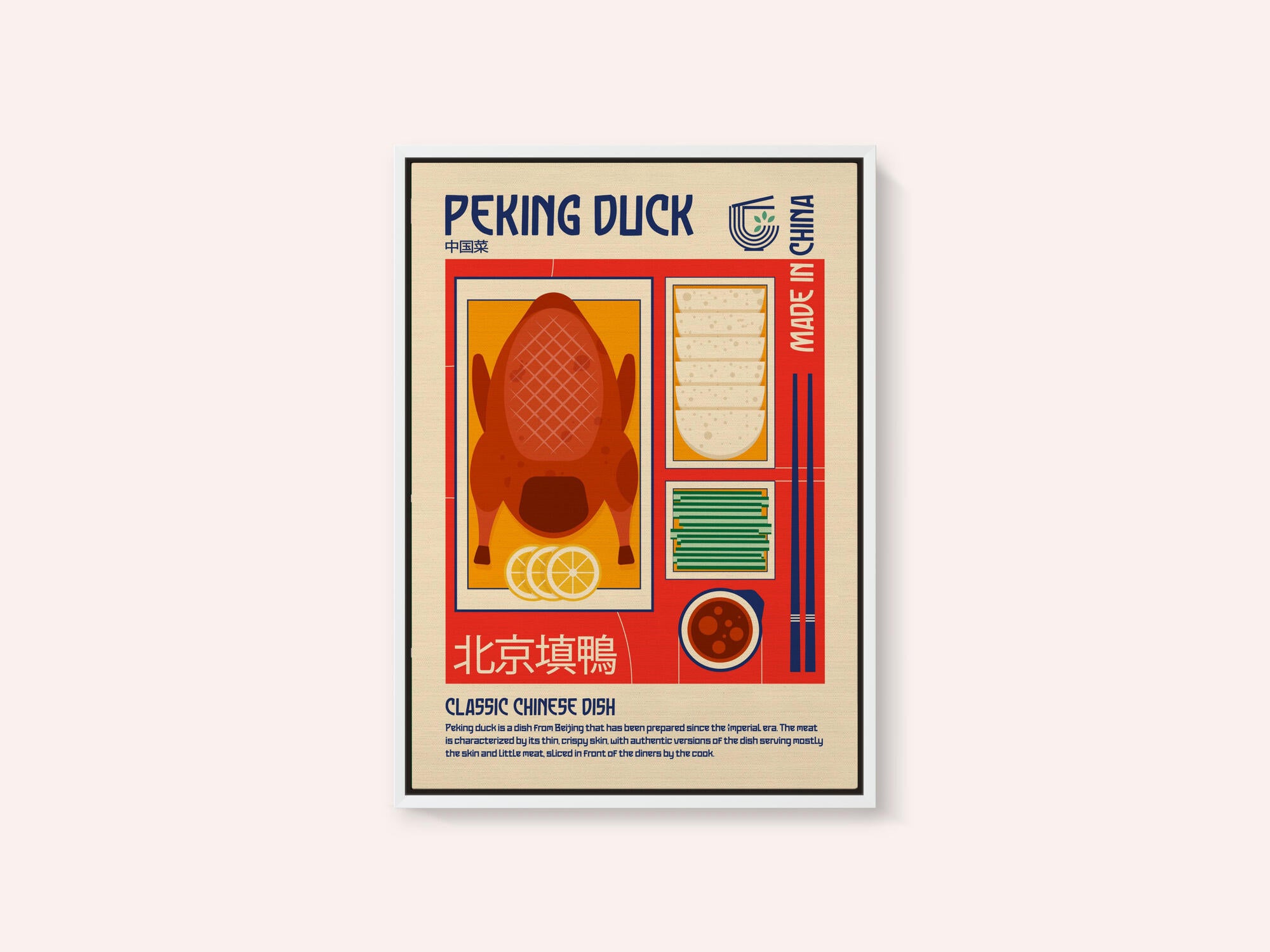 Peking Duck Japanese Food Print