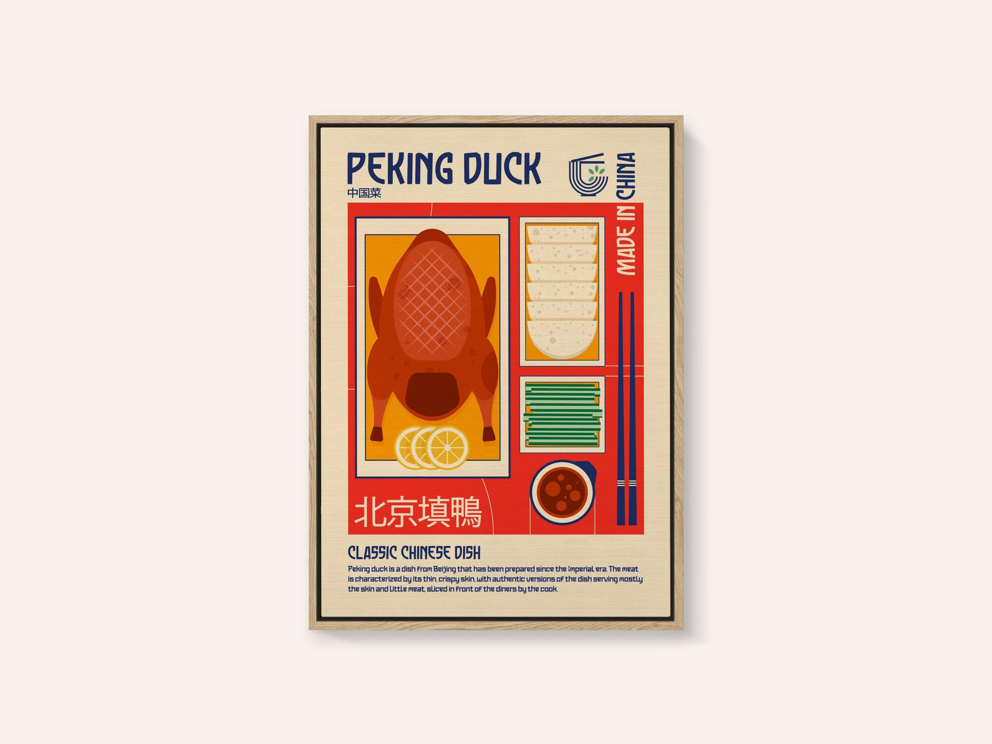 Peking Duck Japanese Food Print