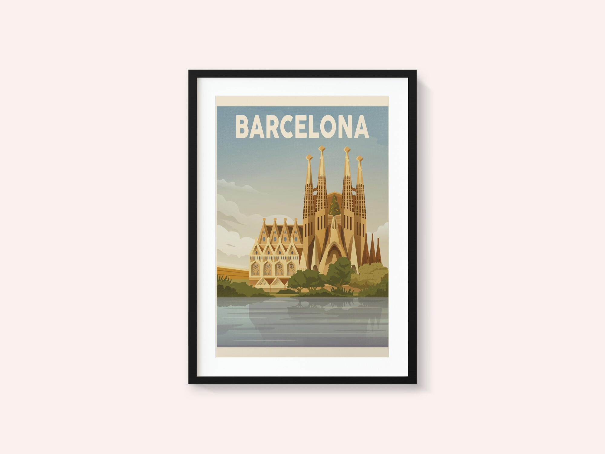 Barcelona Travel Print