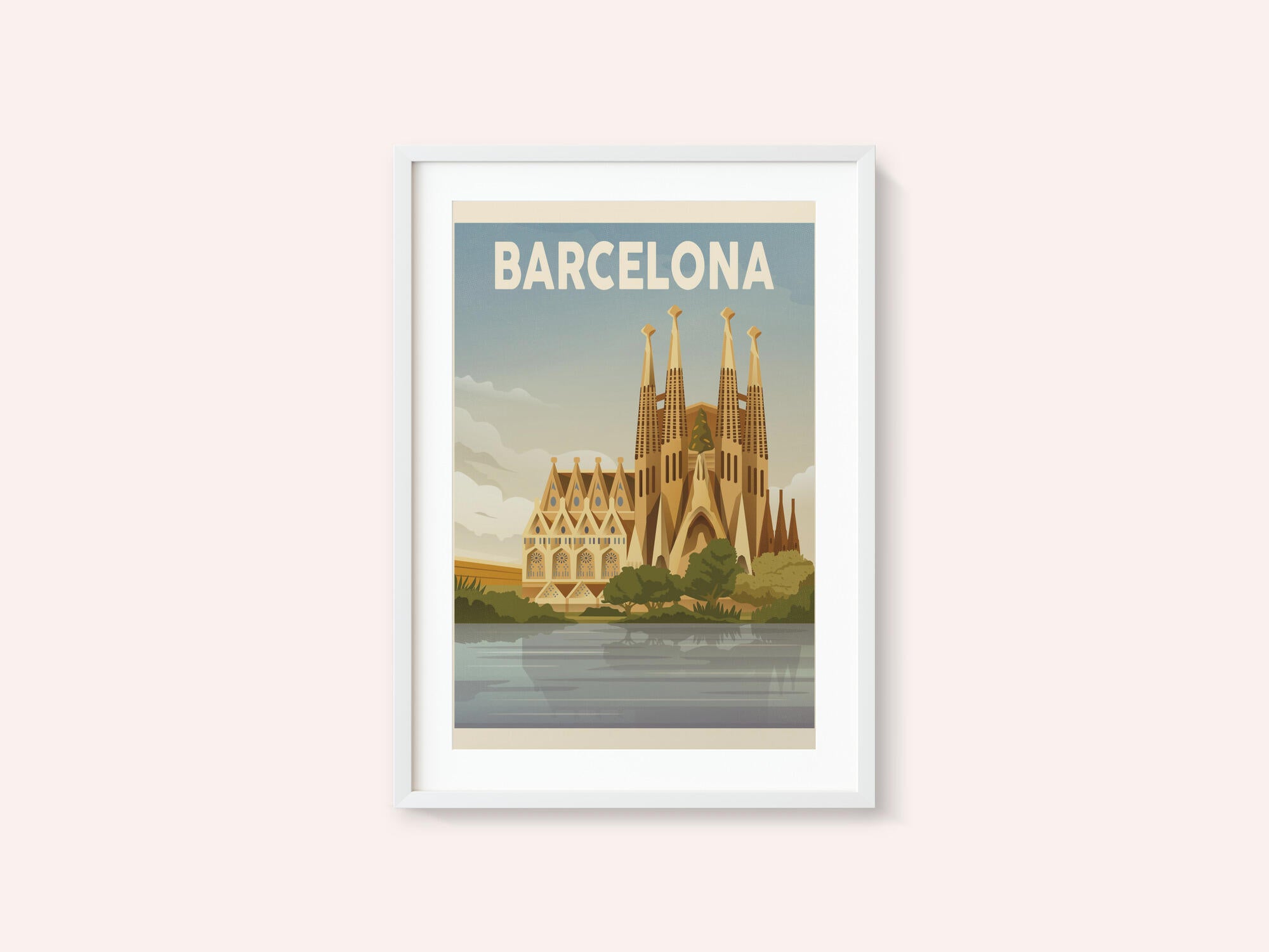 Barcelona Travel Print