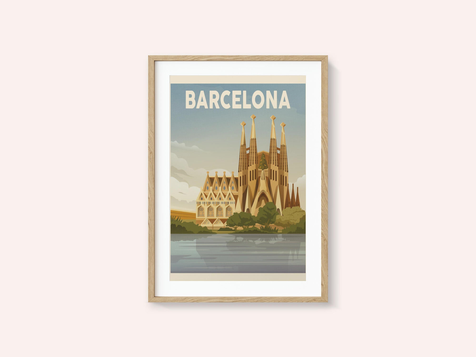 Barcelona Travel Print