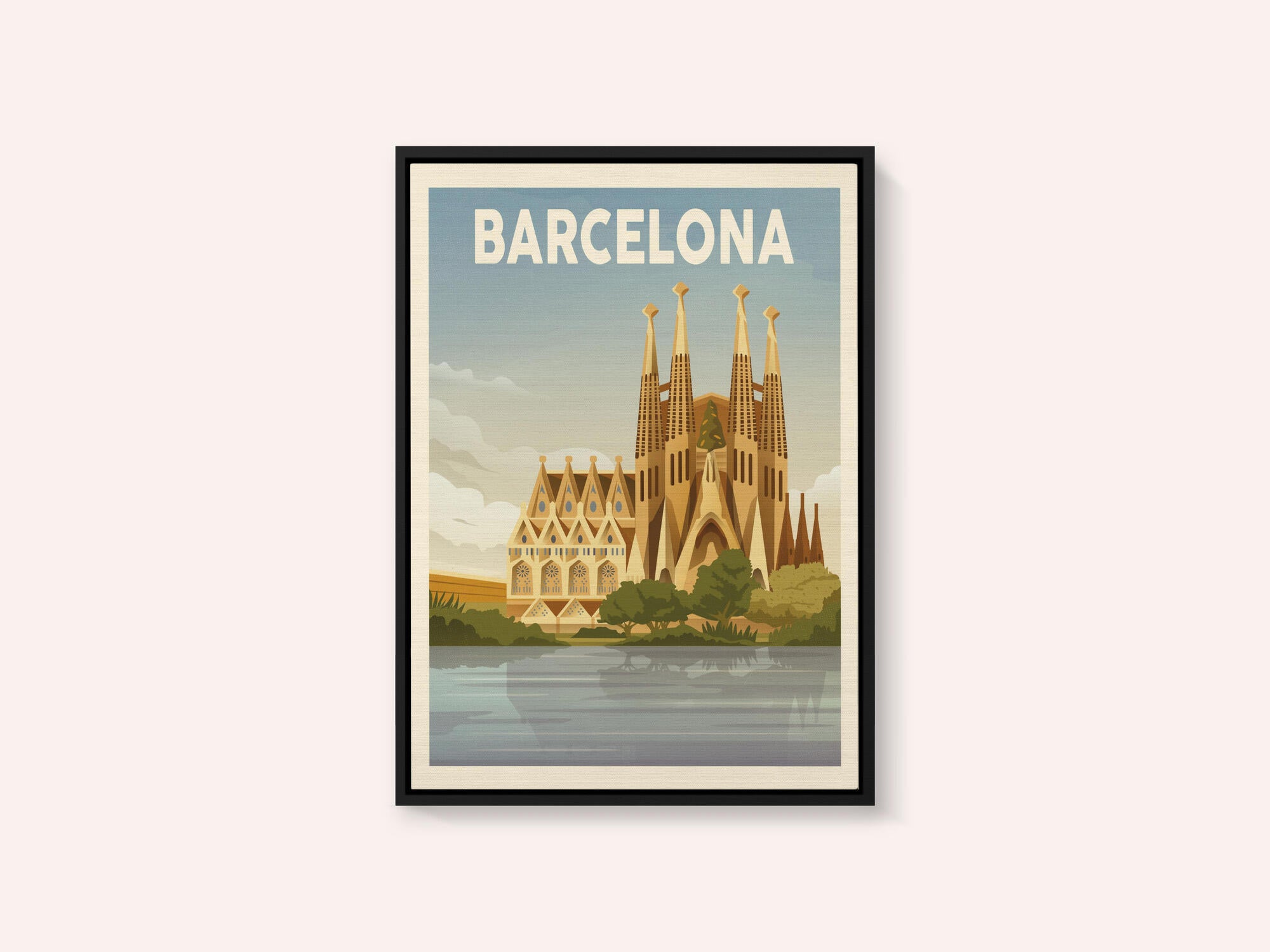 Barcelona Travel Print