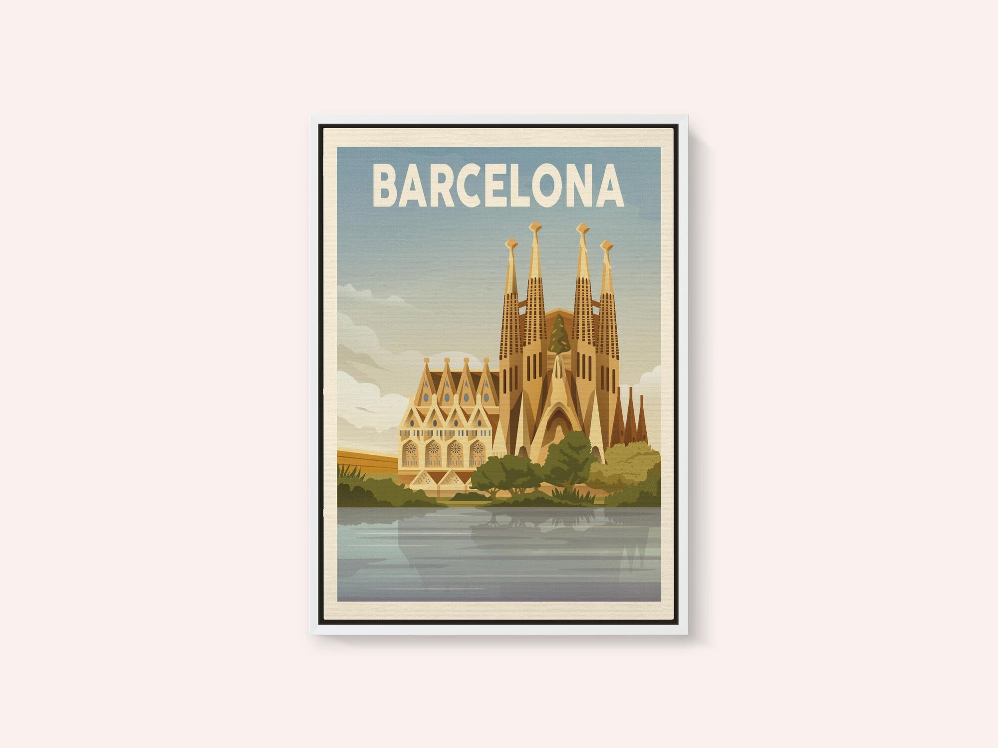 Barcelona Travel Print